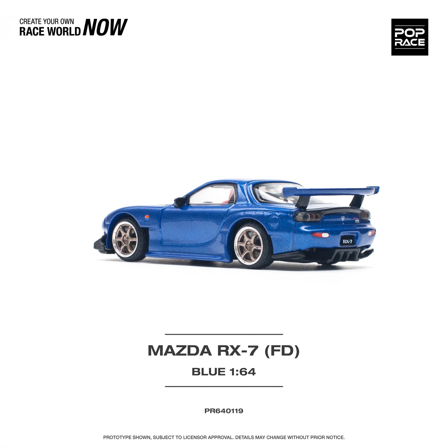 Mazda RX-7 FD3-S Re-Amemiya Widebody Metallic Blue Pop Race