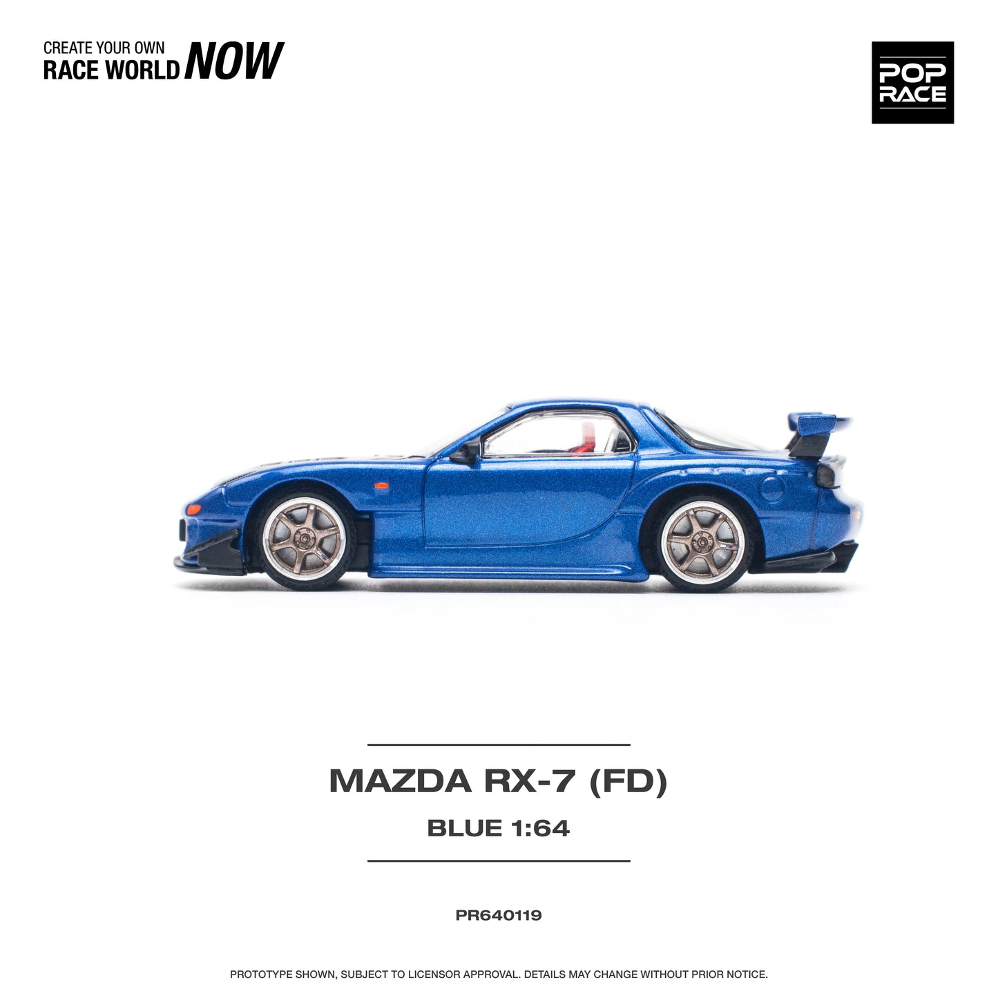 Mazda RX-7 FD3-S Re-Amemiya Widebody Metallic Blue Pop Race