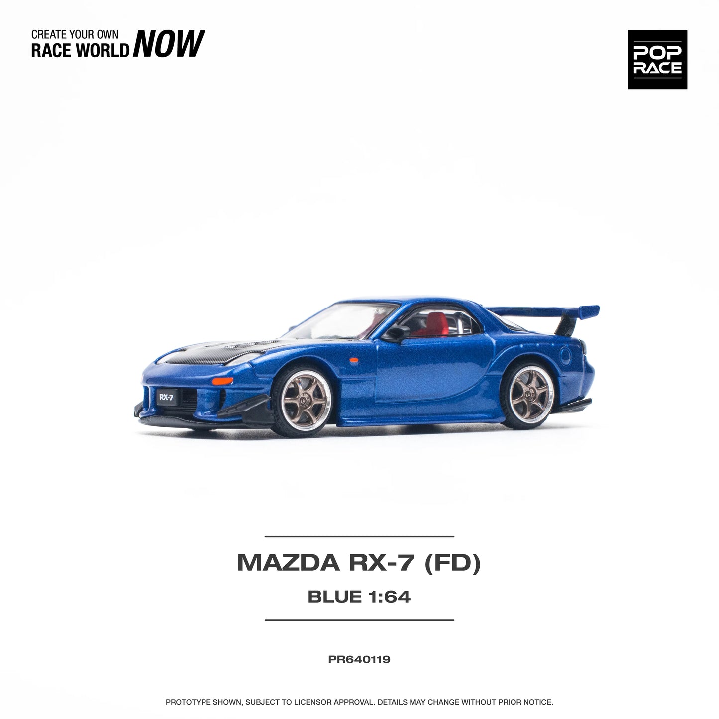Mazda RX-7 FD3-S Re-Amemiya Widebody Metallic Blue Pop Race