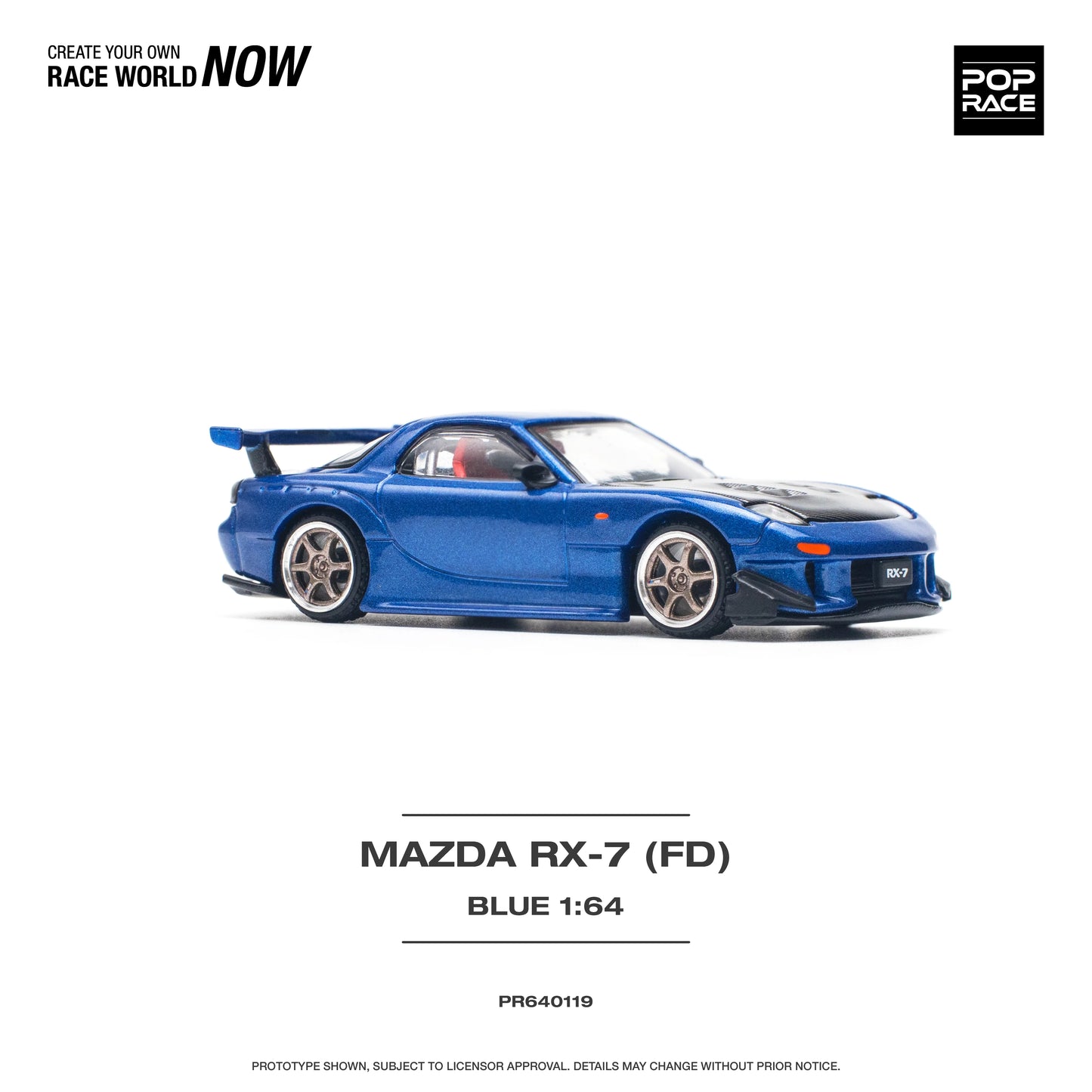 Mazda RX-7 FD3-S Re-Amemiya Widebody Metallic Blue Pop Race