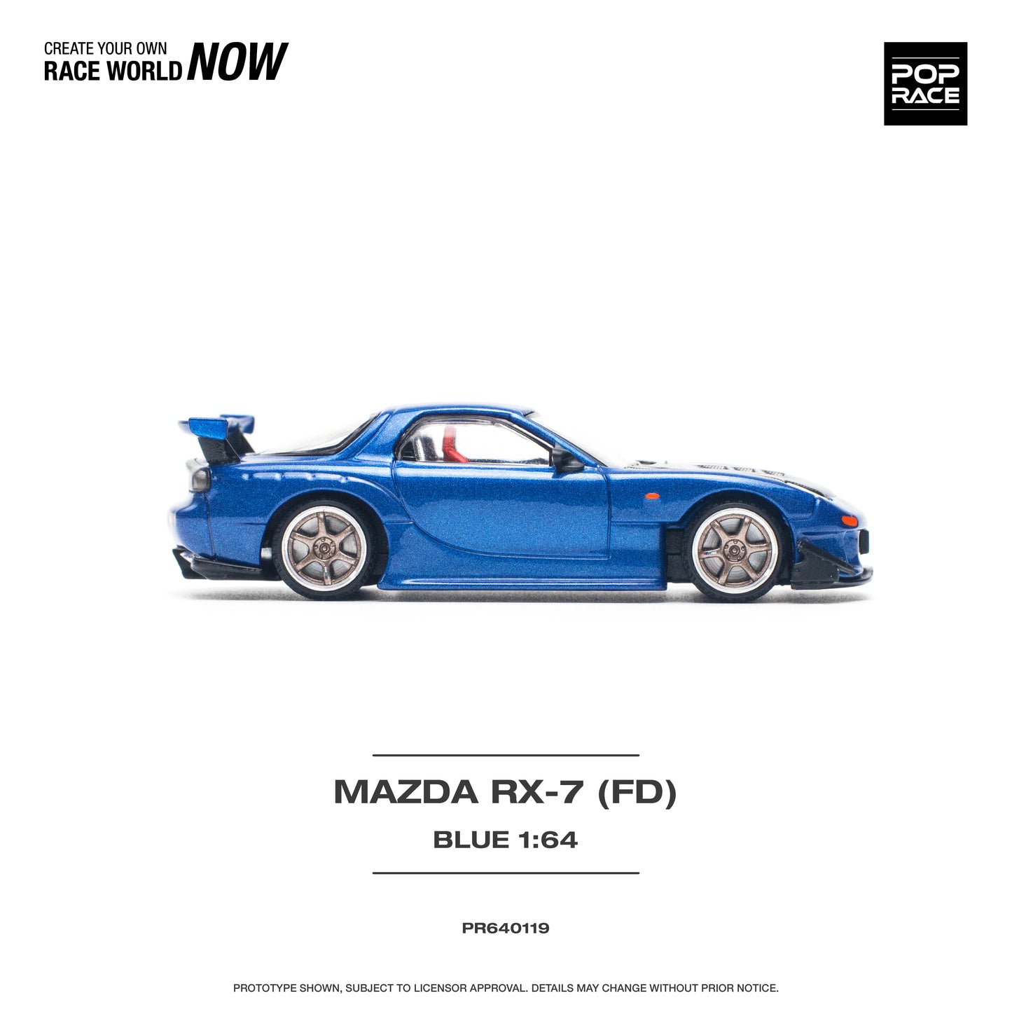 Mazda RX-7 FD3-S Re-Amemiya Widebody Metallic Blue Pop Race