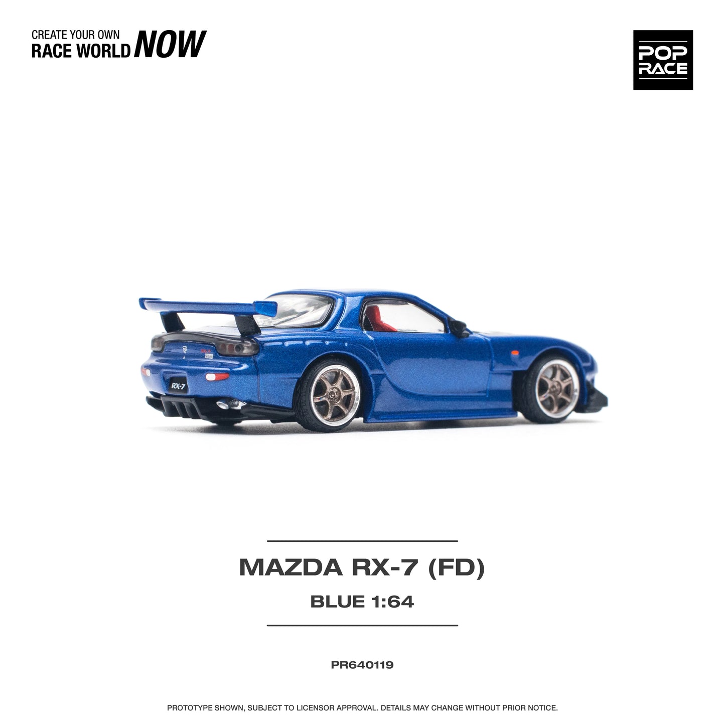 Mazda RX-7 FD3-S Re-Amemiya Widebody Metallic Blue Pop Race