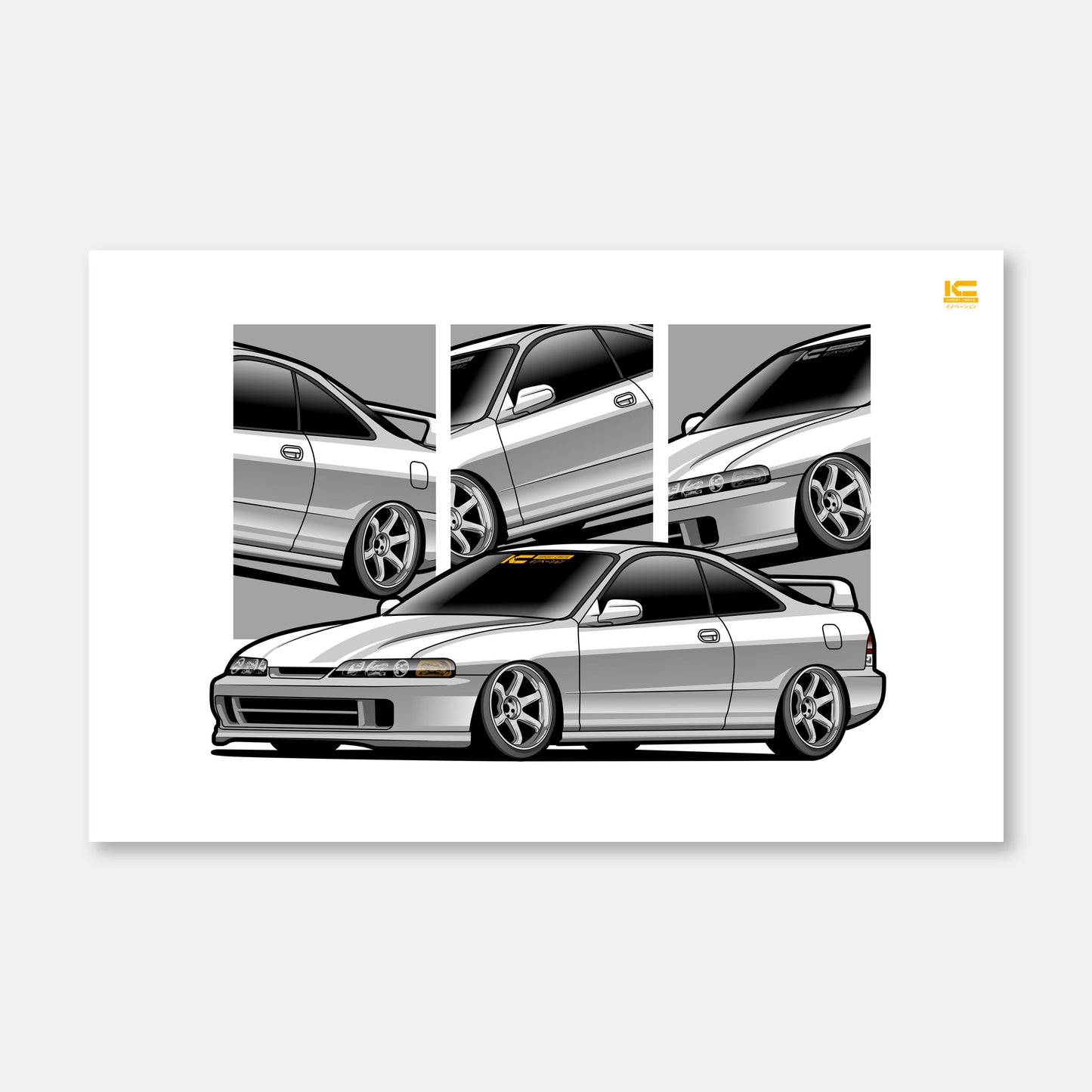 Integra DC2 Street Racer Poster - Kansei Street