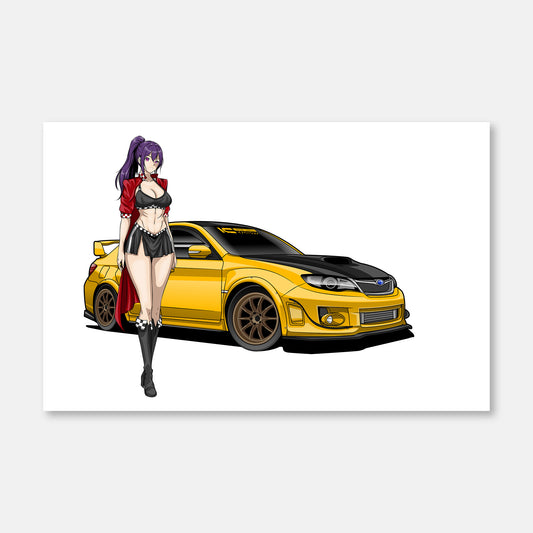 Akira's Arrival Waifu Racers Art Print - Kansei Street