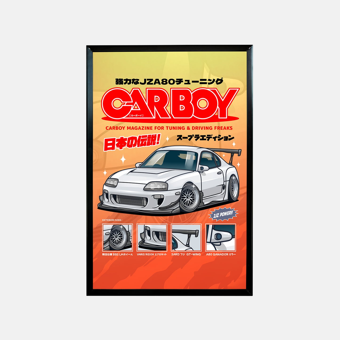 MK5 CarBoy Framed Art Poster - Ikigai Collective