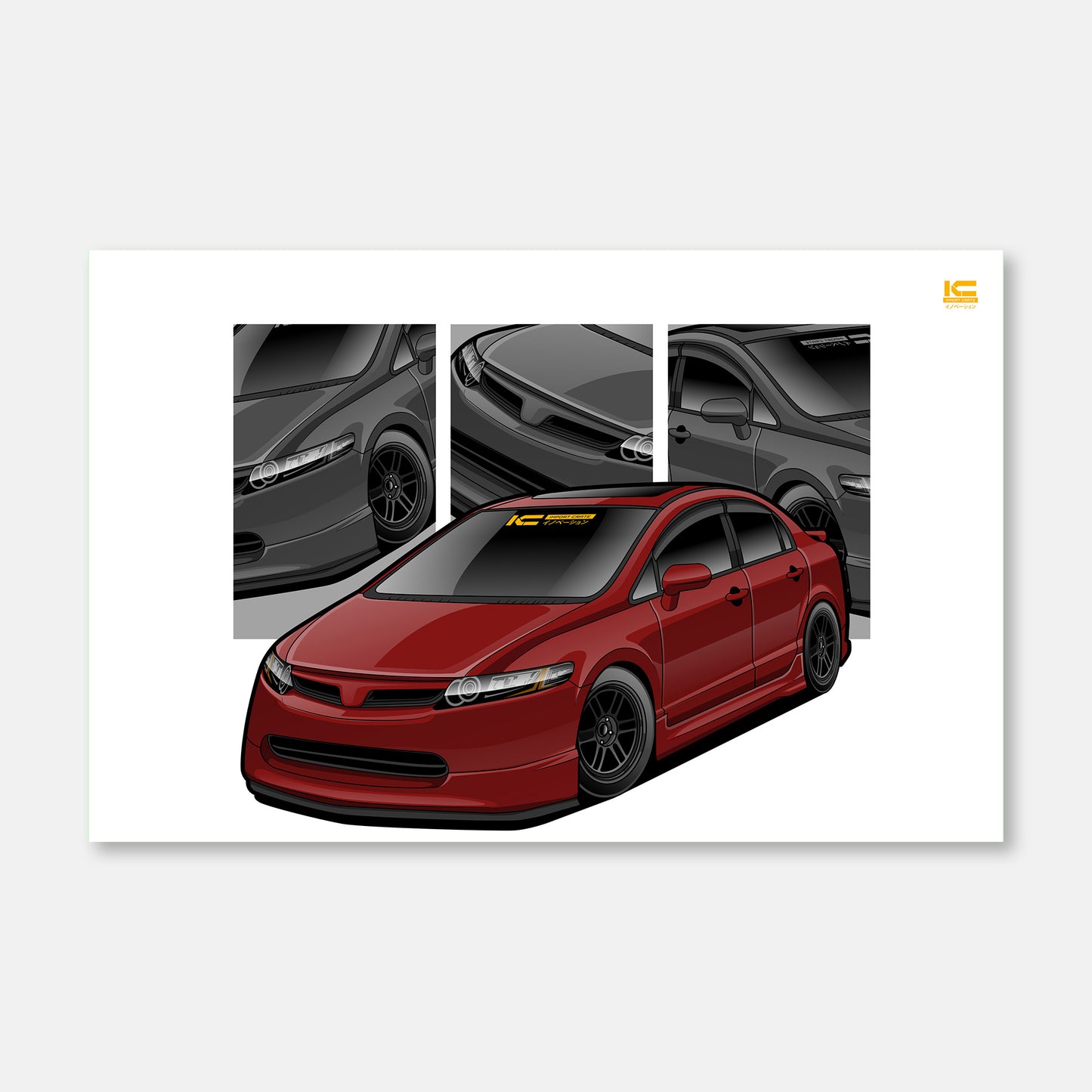 Civic Si FA5 Street Racer Poster - Kansei Street
