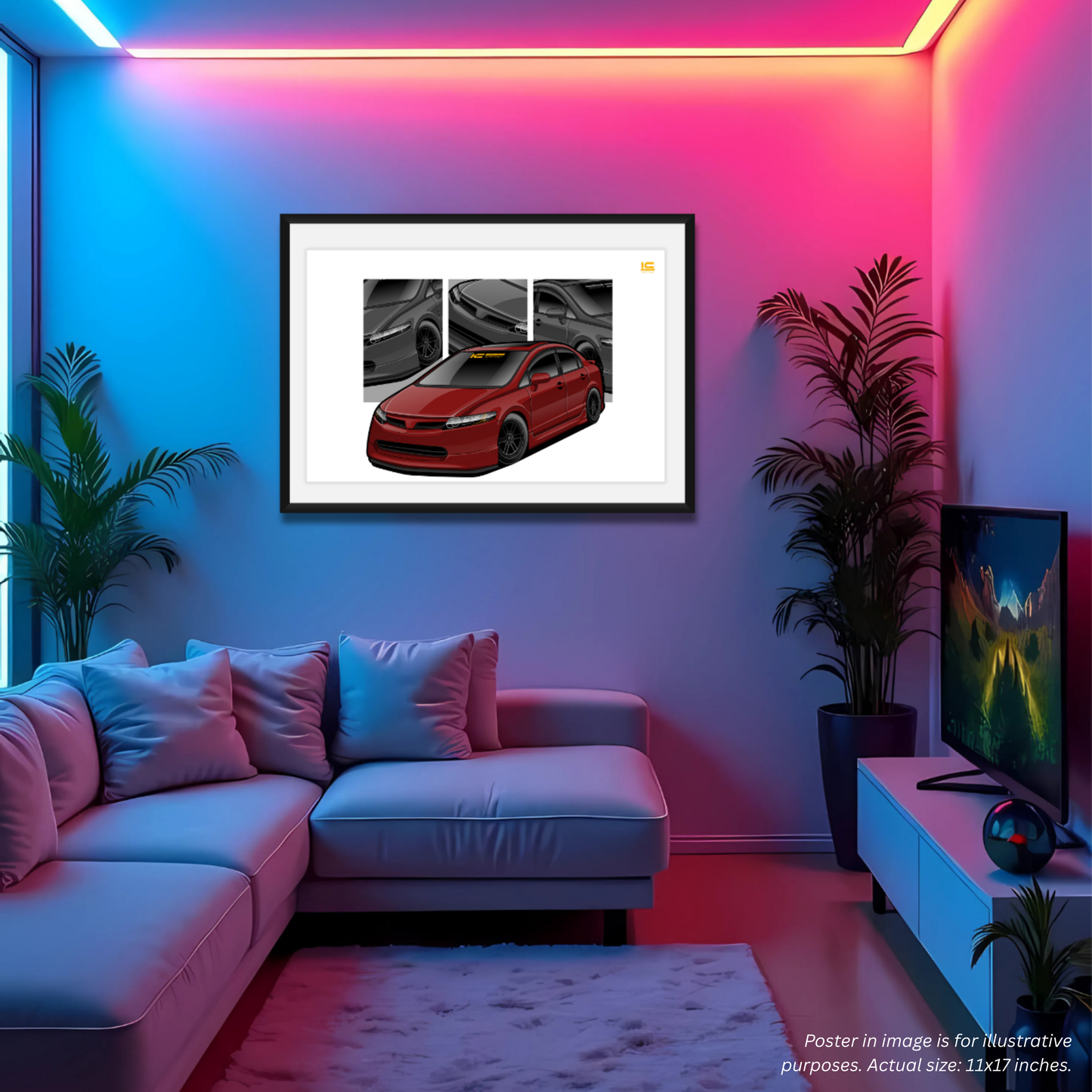 Civic Si FA5 Street Racer Poster - Kansei Street