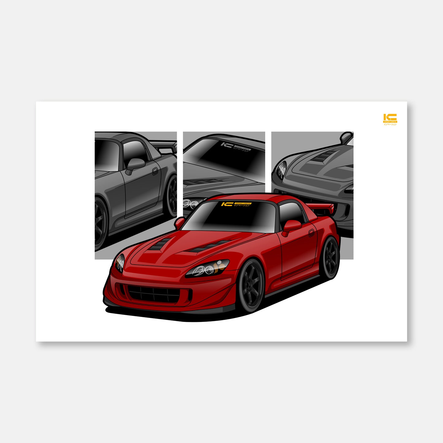 S2000 AP2 Street Racer Poster - Kansei Street