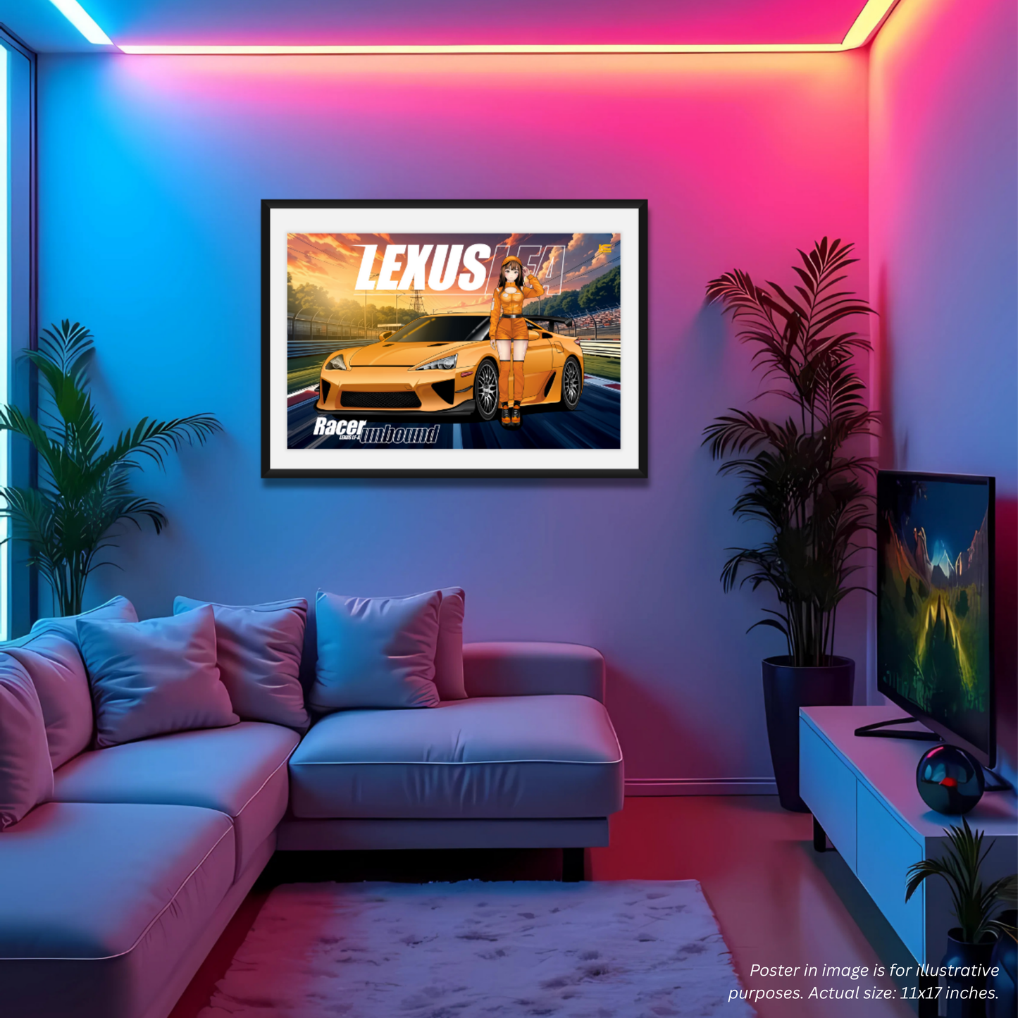 LFA Unbound Art Print - Ikigai Collective - Itasha Series