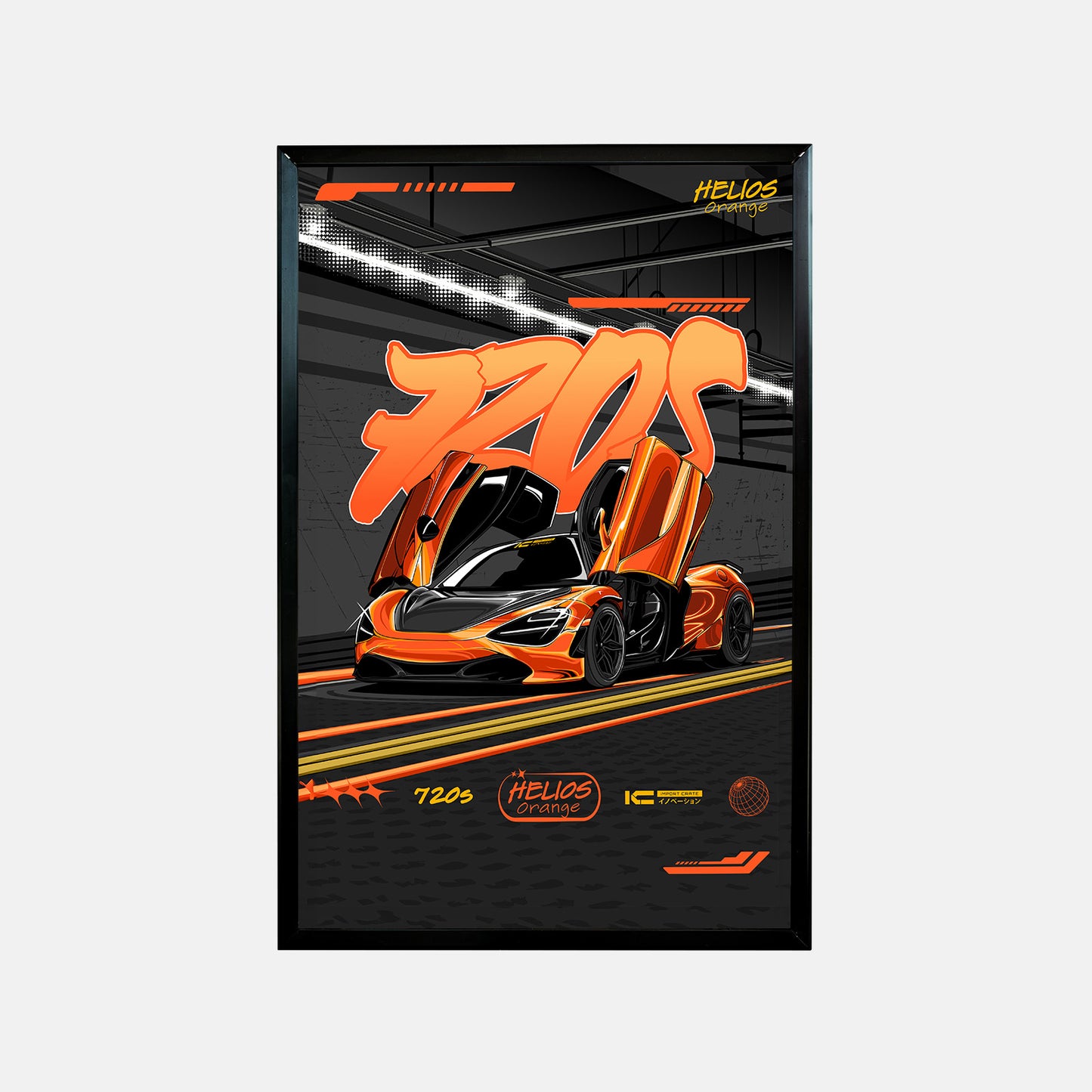 720s Helios Framed Art Poster - Ikigai Collective