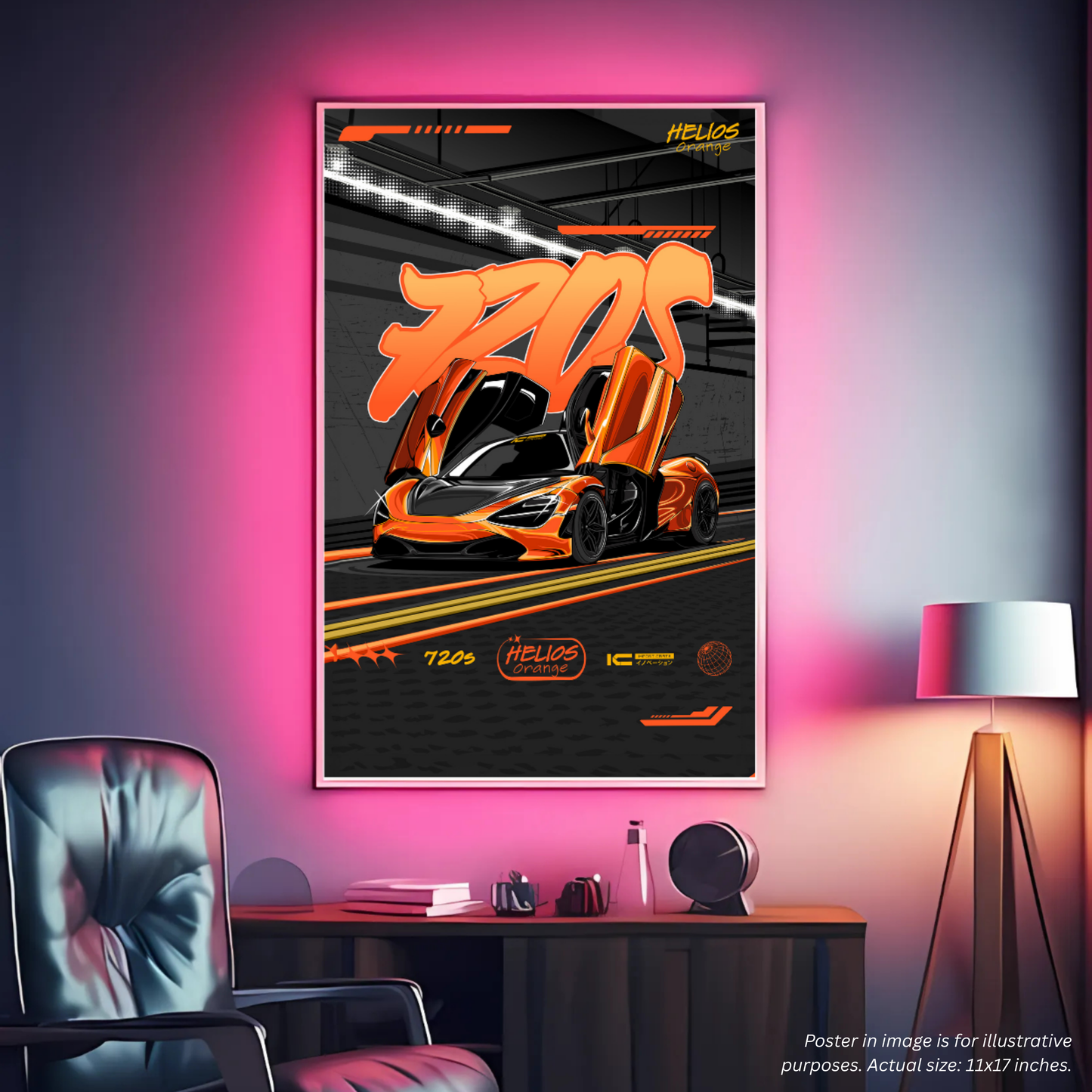 720s Helios Framed Art Poster - Ikigai Collective
