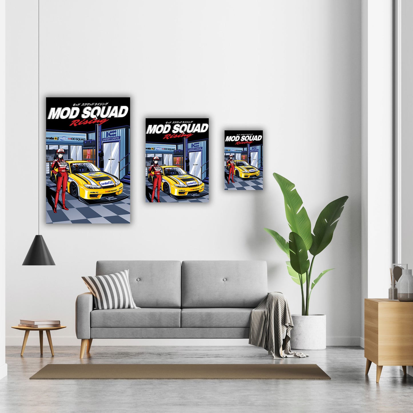 Nissan Silvia JDM Car Poster - Mod Squad Rising | Ikigai Collective