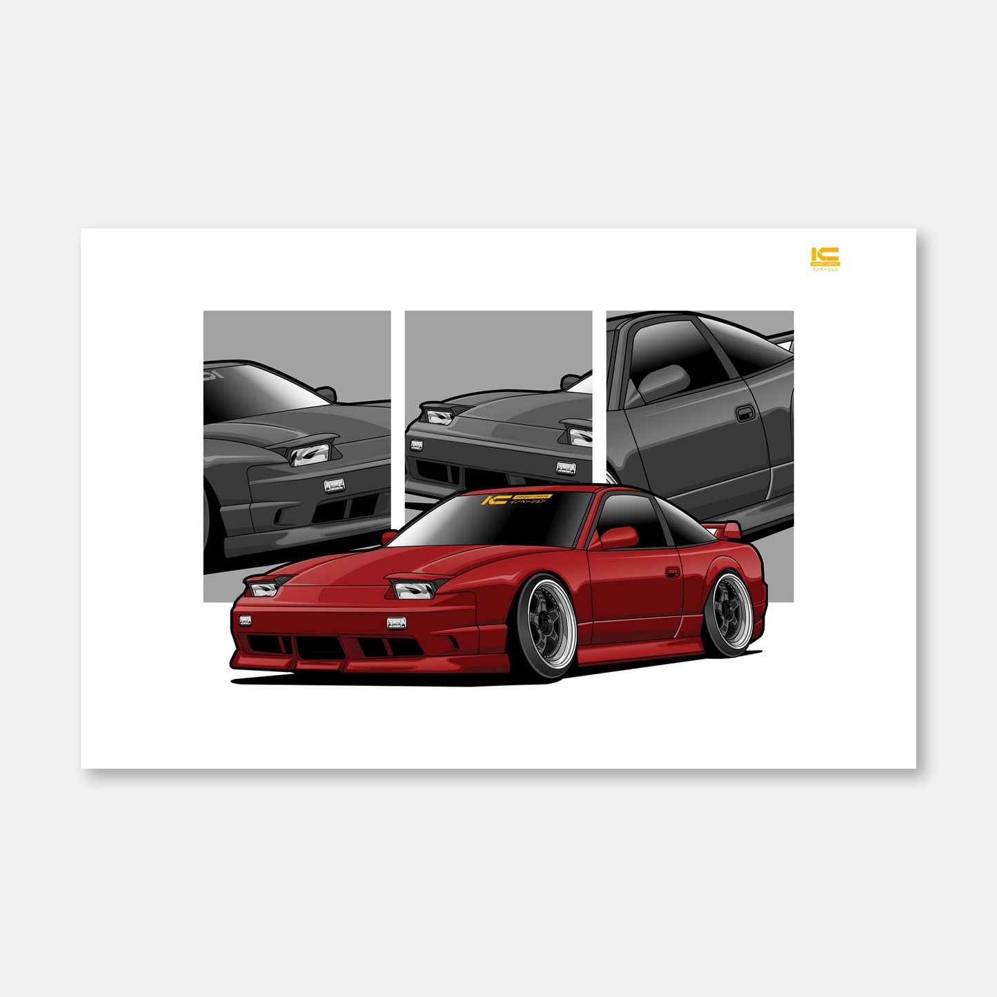 240sx Street Racer Art Print - Kansei Street