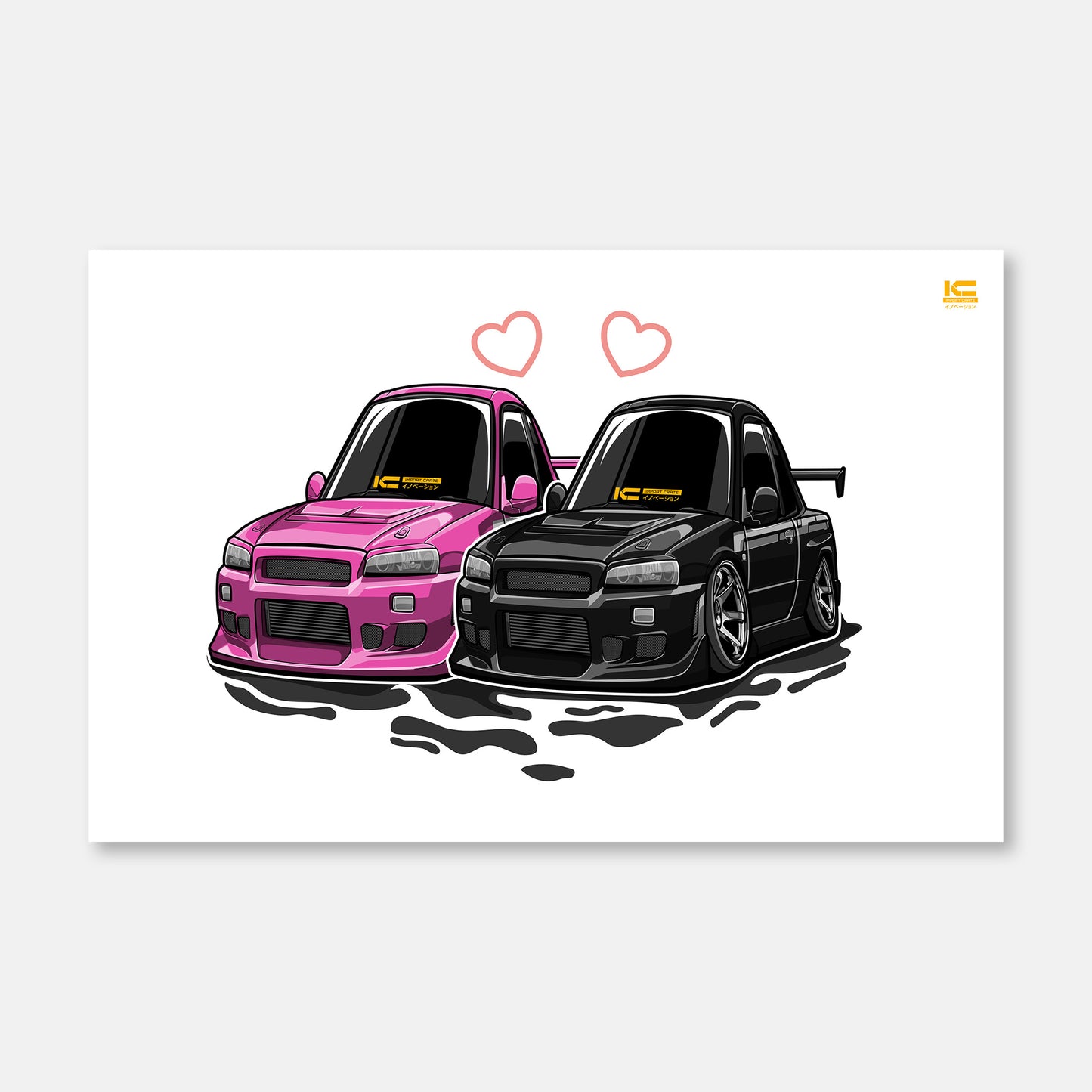R34 Chibi Lovers Poster - Chibi Garage Series