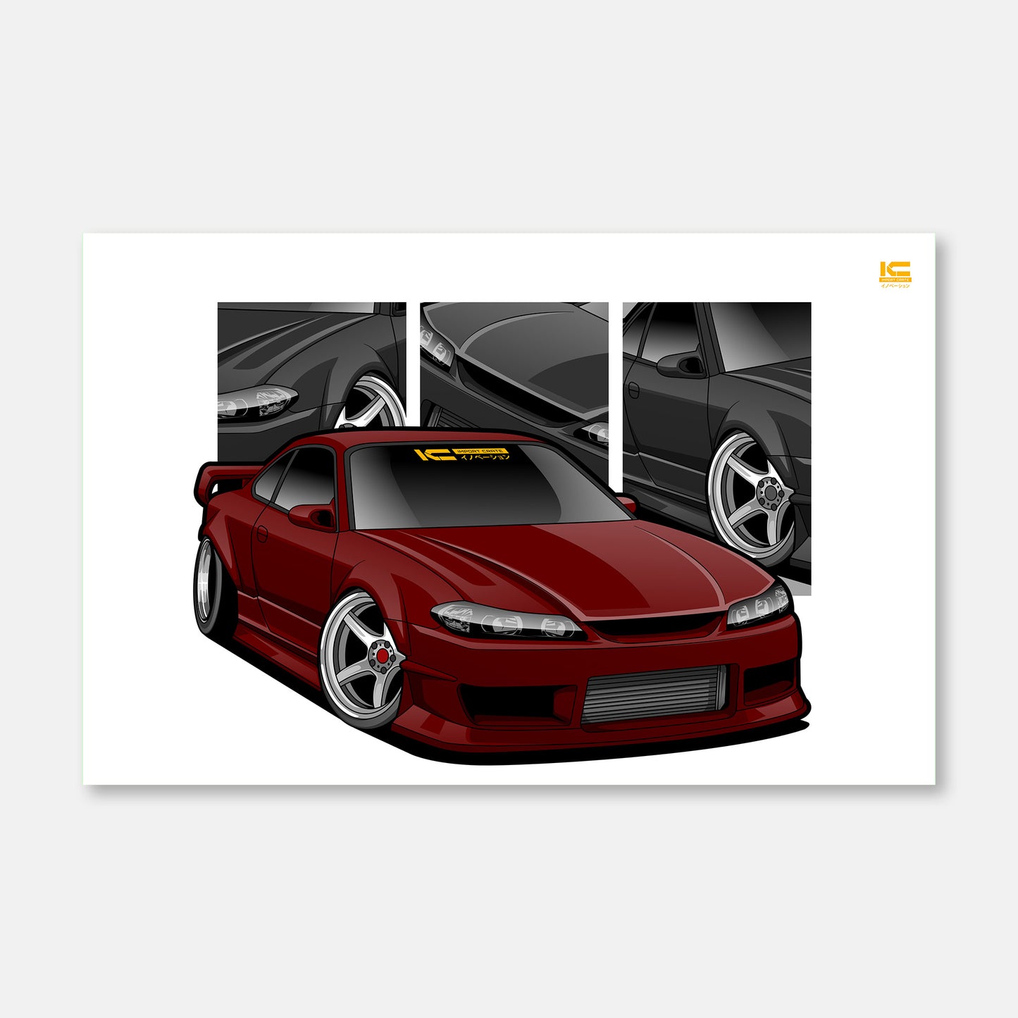 Silvia S15 Street Racer Poster - Kansei Street