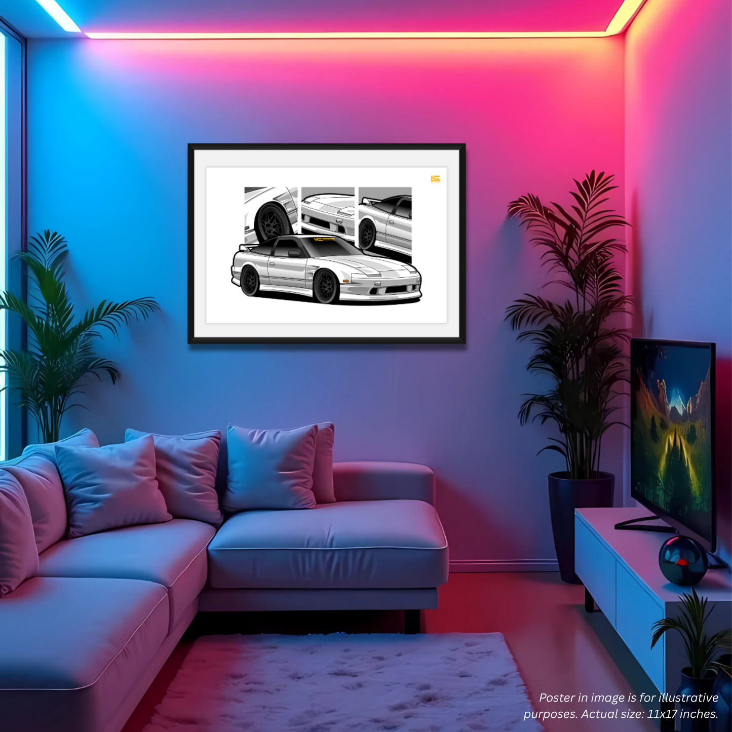 180sx Street Racer Art Print - Kansei Street