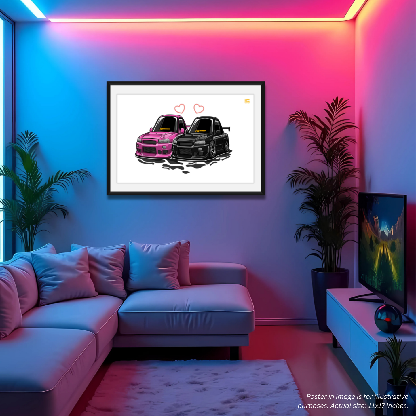 R34 Chibi Lovers Poster - Chibi Garage Series