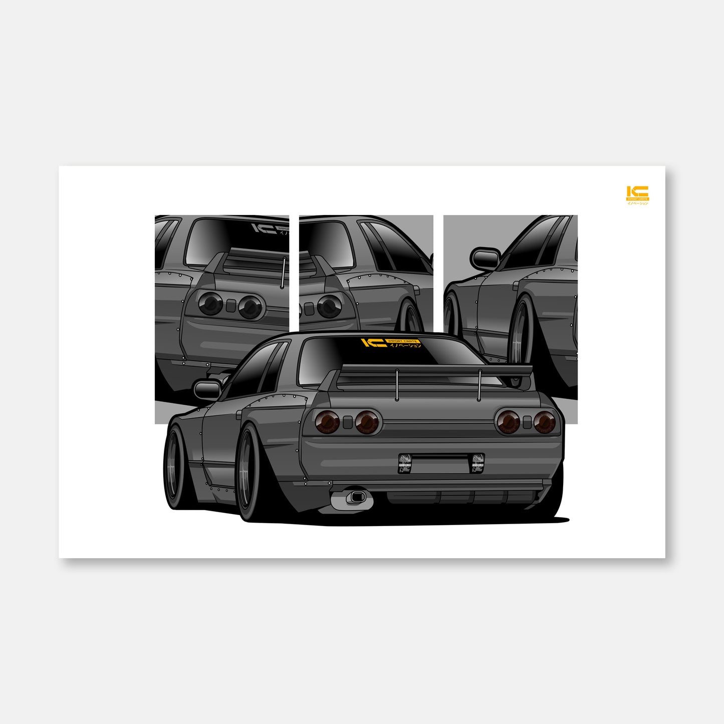 GT-R R32 Street Racer Poster - Kansei Street