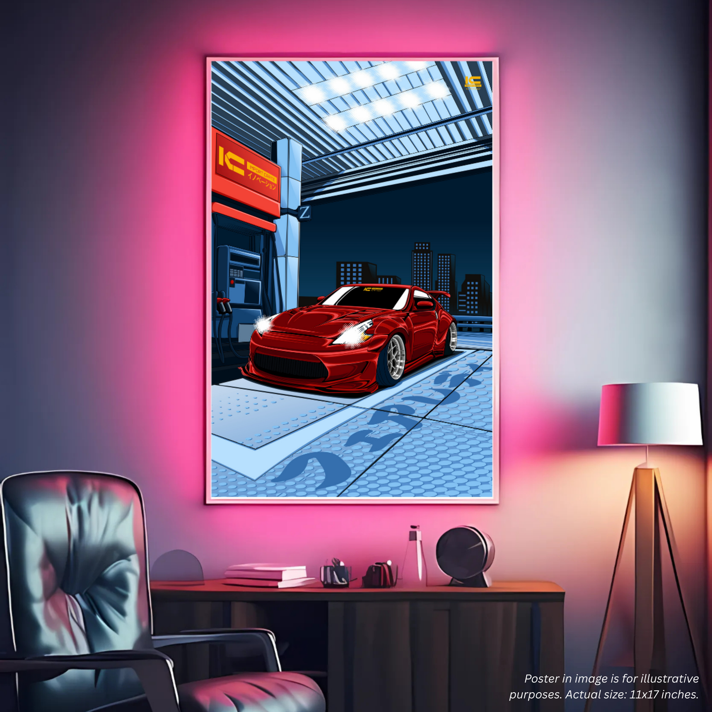 Z Fuel Fix Framed Art Poster - Ikigai Collective