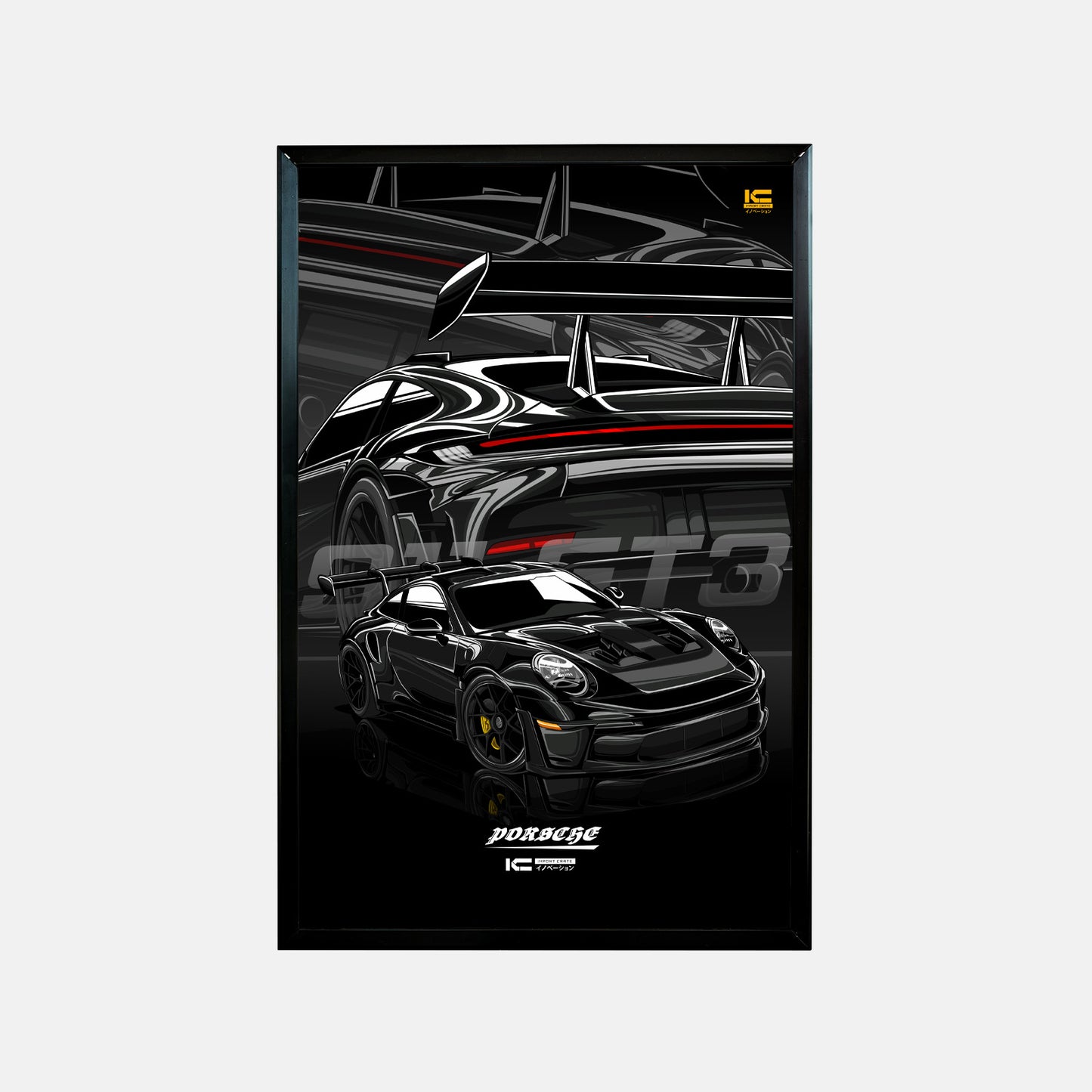 911 GT3 RS Framed Art Poster - Ikigai Collective