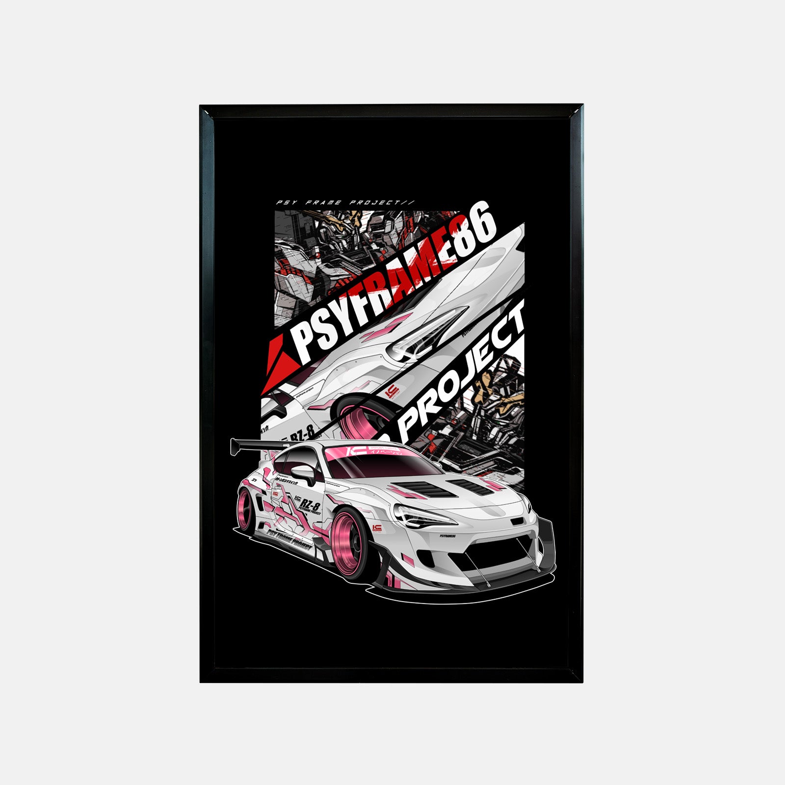 Toyota GR86 Poster – Japanese Car Culture Wall Art – PsyFrame 86