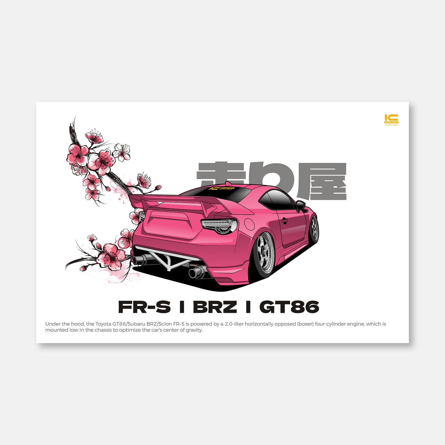 FRS Sakura Street Racer Poster - Kansei Street