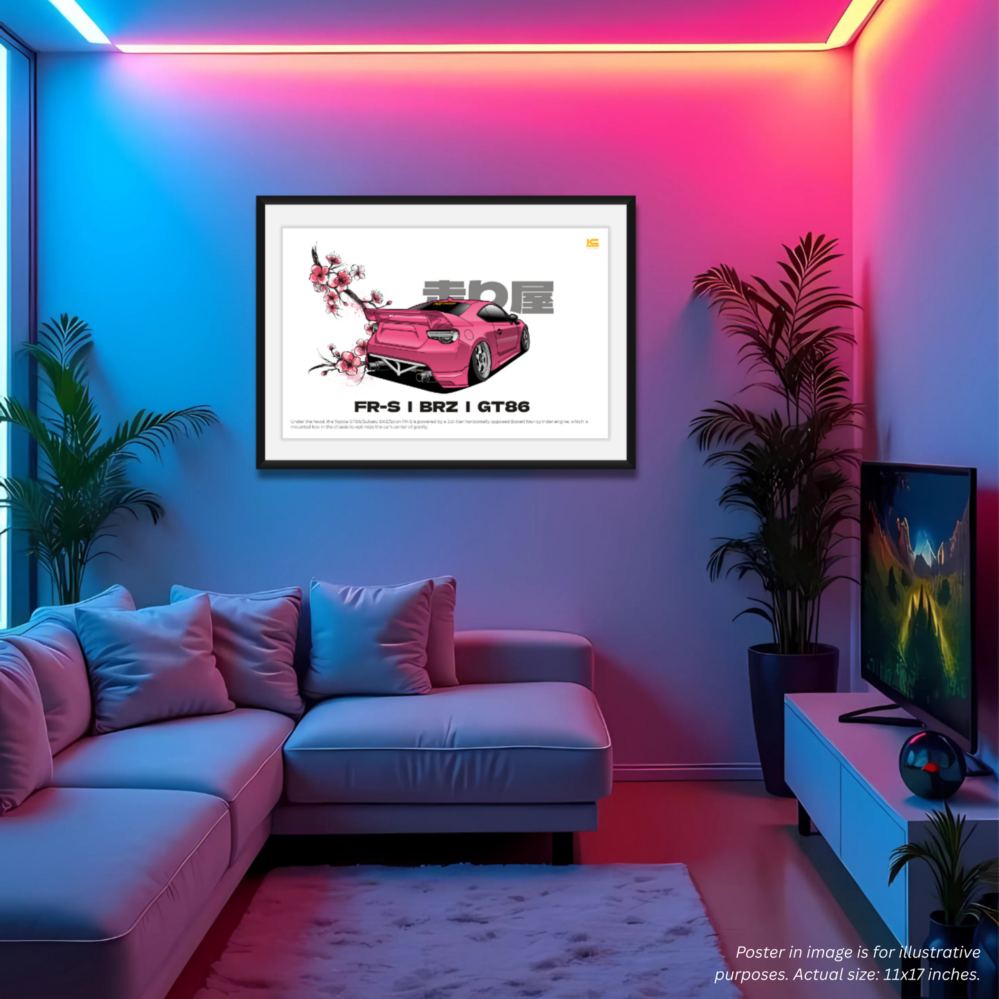 FRS Sakura Street Racer Poster - Kansei Street