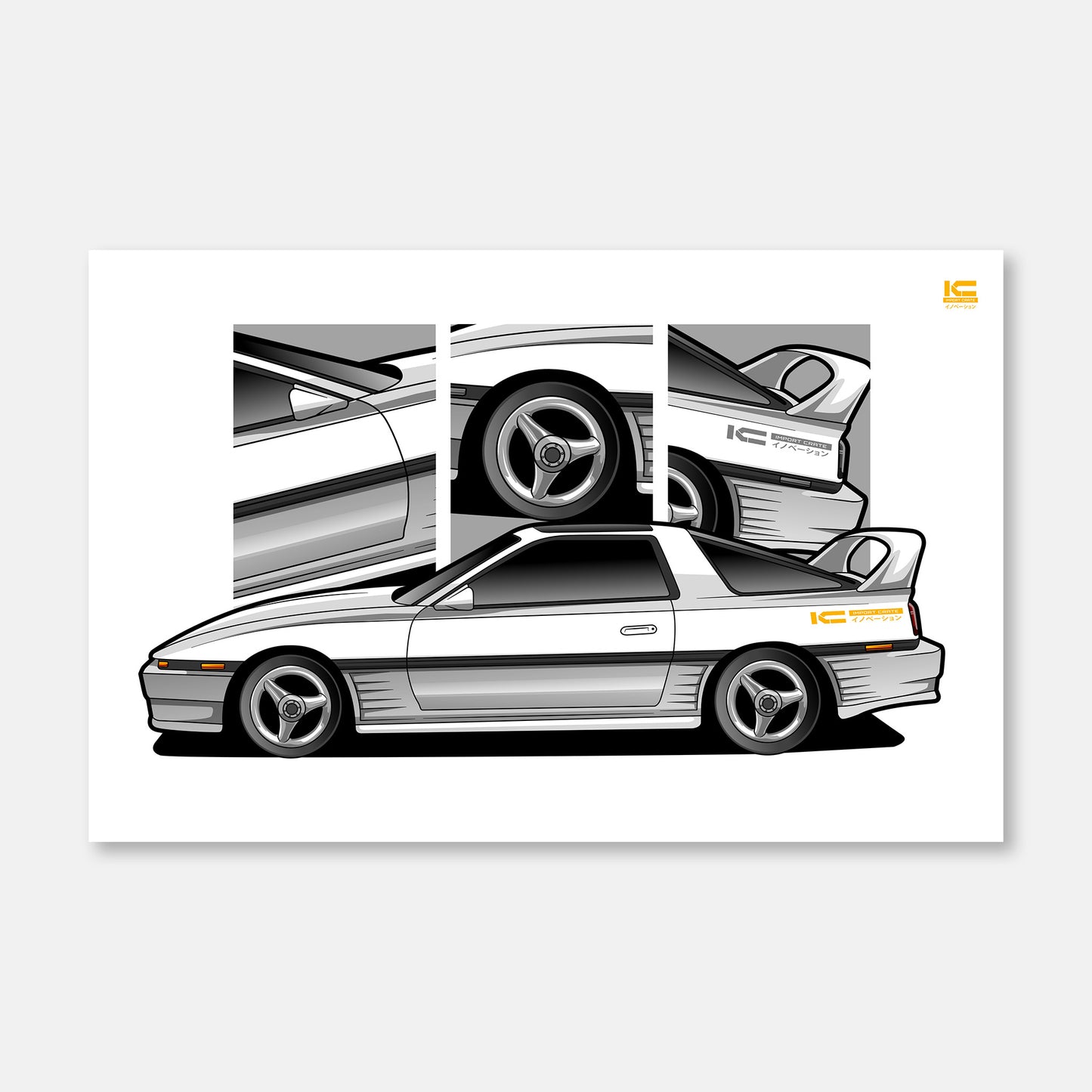 Supra MK3 Street Racer Poster - Kansei Street