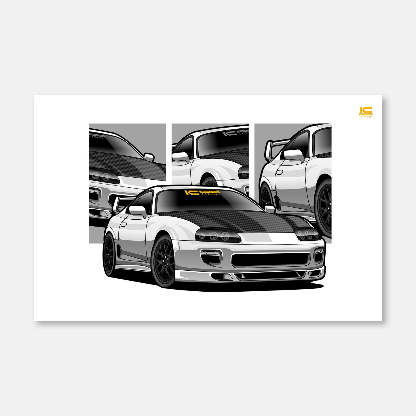 Supra MK4 Street Racer Poster - Kansei Street