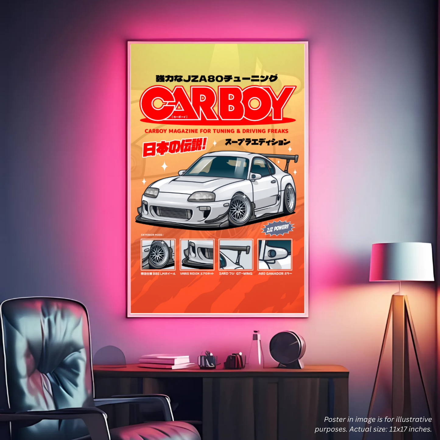 MK5 CarBoy Framed Art Poster - Ikigai Collective