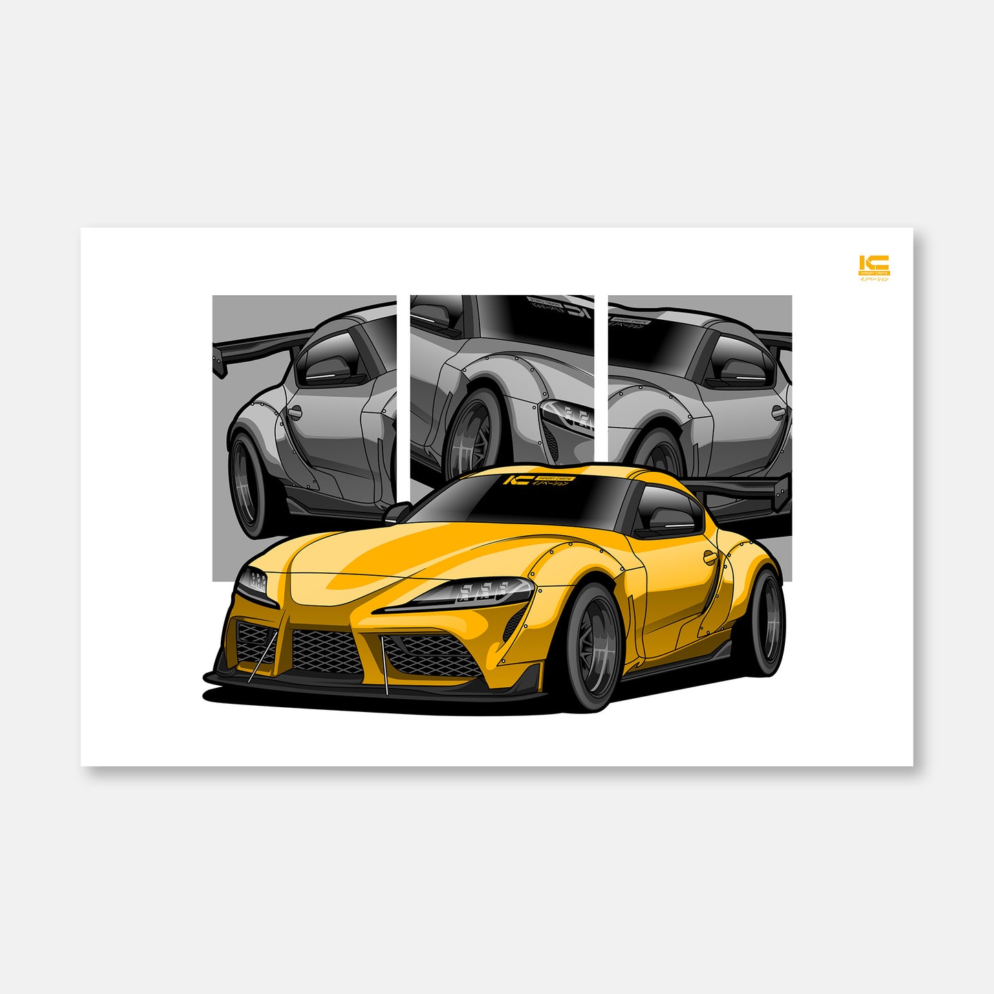 Supra MK5 Street Racer Poster - Kansei Street