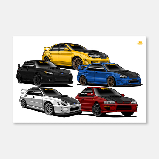 WRX Eye Generations Street Racer Art Print - Kansei Street