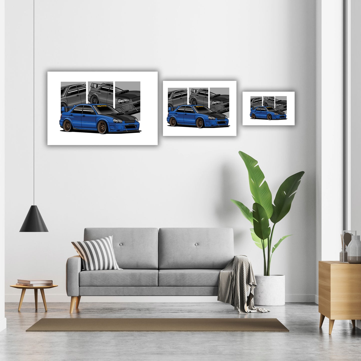 Subaru WRX STI -Blob-Eye (Blue) JDM Car Poster | Kansei Street