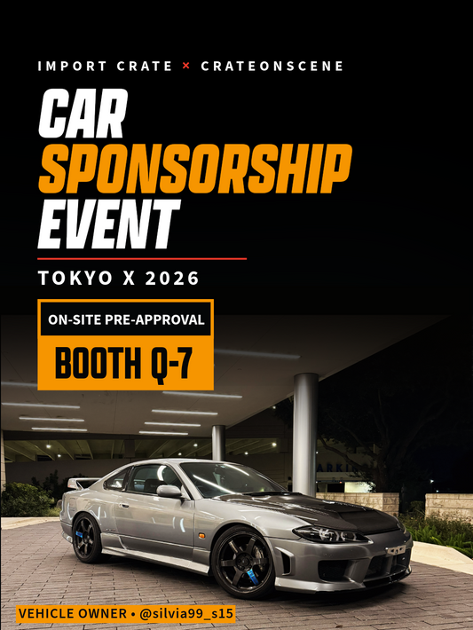 Import Crate × CrateOnScene Car Sponsorship Event at Tokyo X 2026