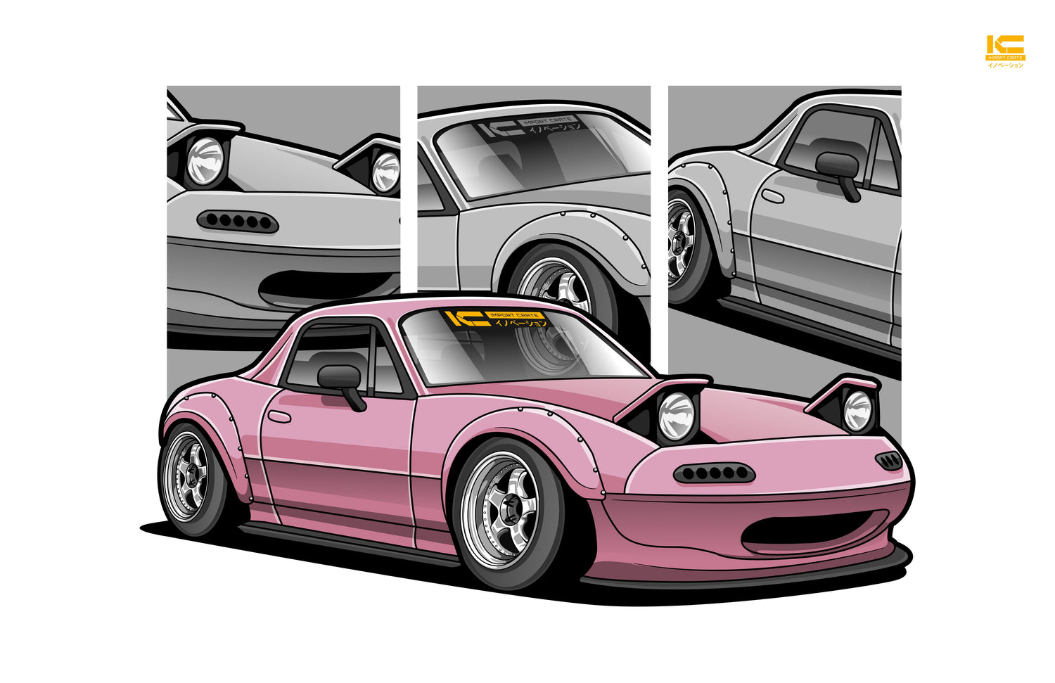 Mazda Miata Posters, Apparel & Car Culture Merch
