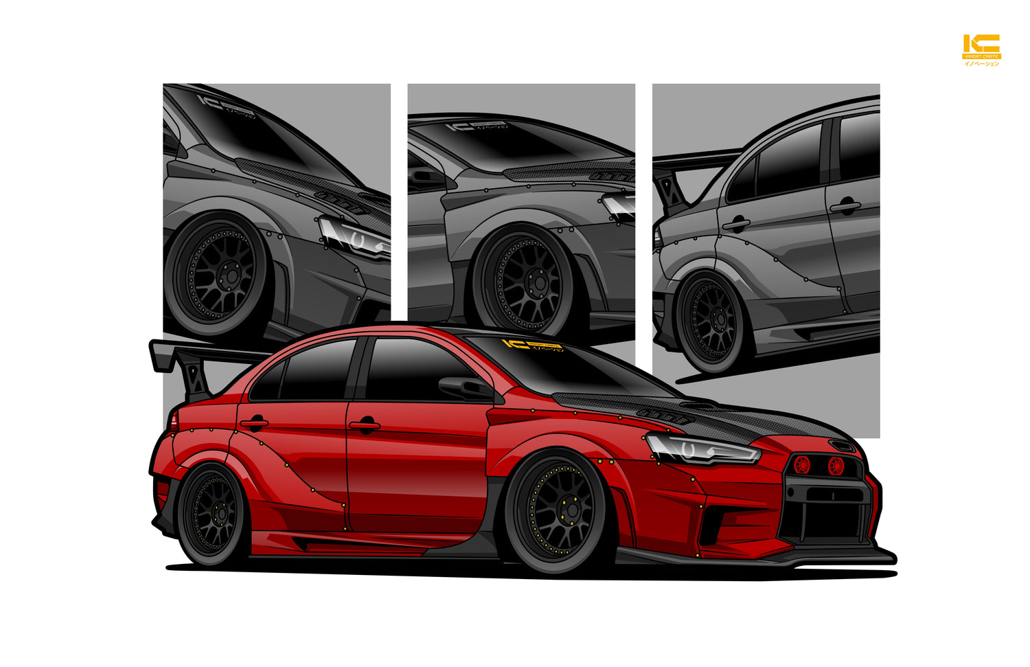 Mitsubishi Performance Posters, Apparel & Car Culture Merch