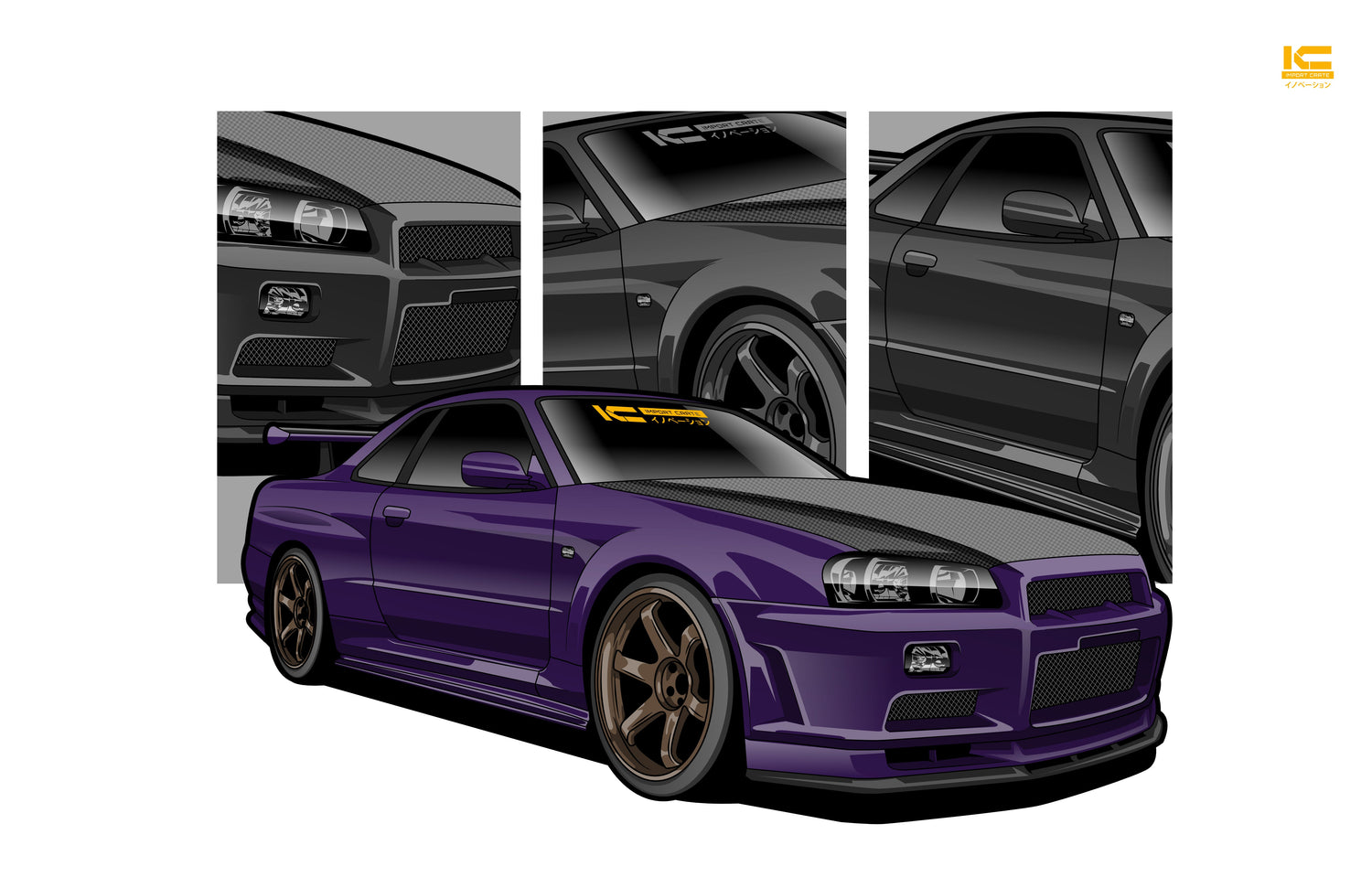Nissan GTR Posters, Apparel & Car Culture Merch