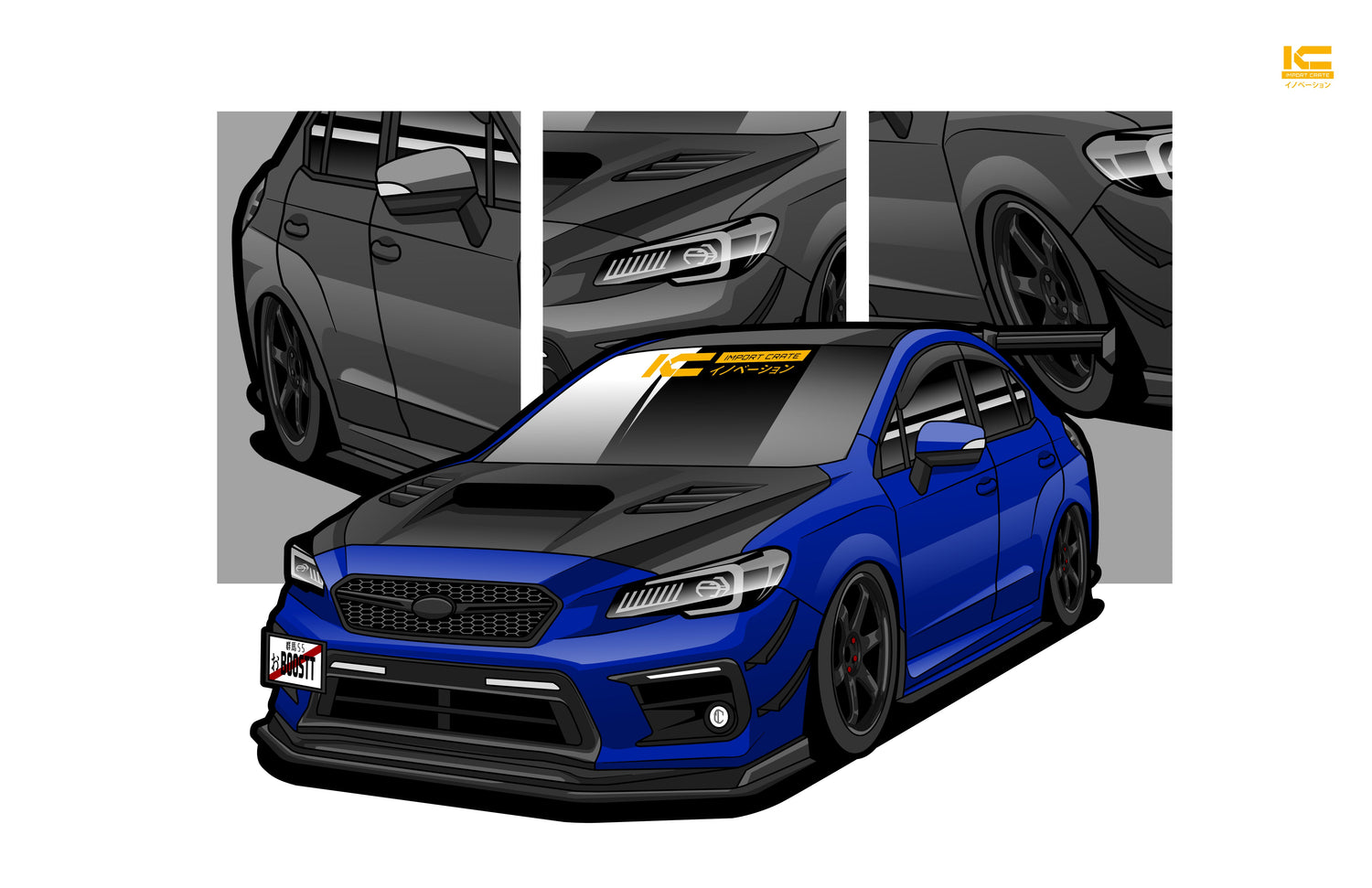 Subaru WRX Posters, Apparel & Car Culture Merch