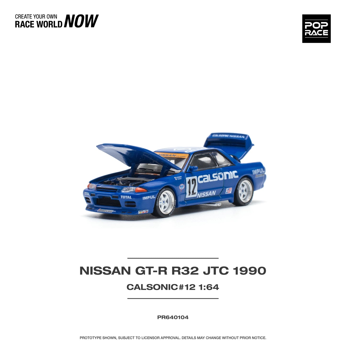 Nissan Skyline GT-R R32 JTC 1990 Calsonic #12 Pop Race