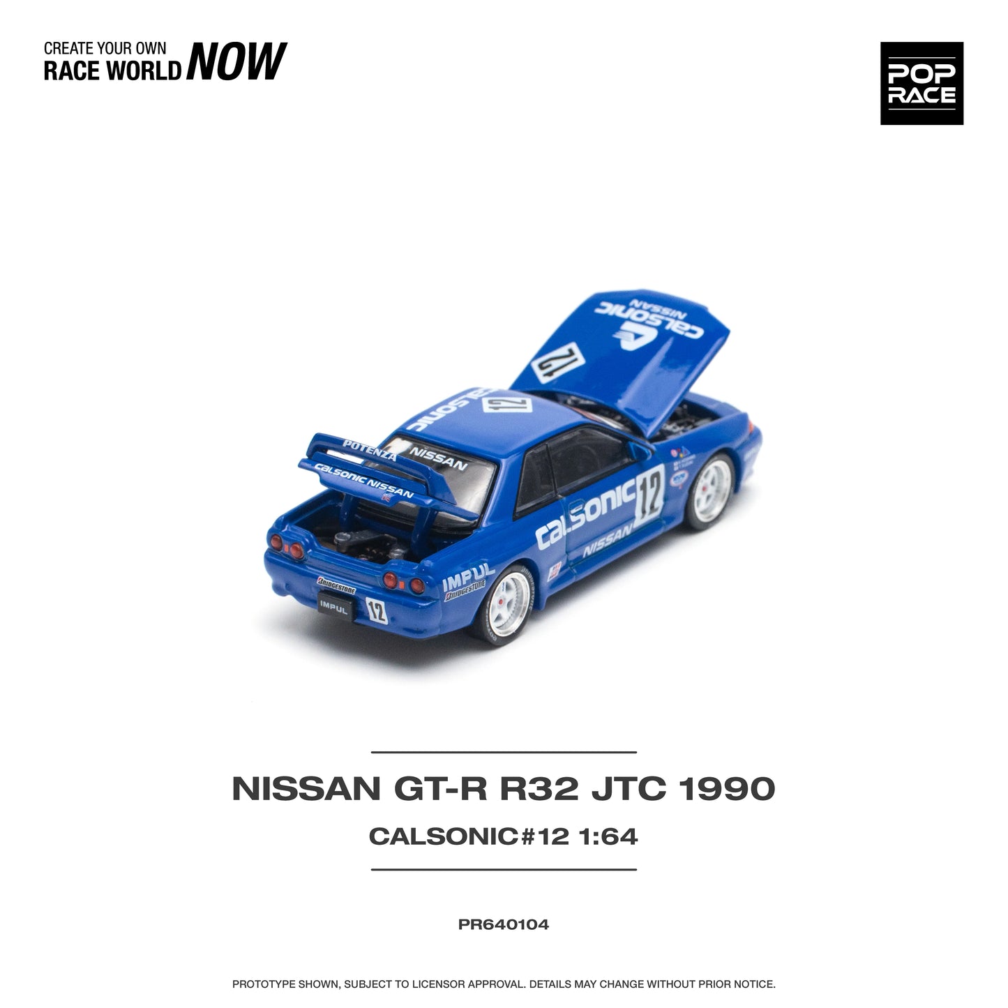 Nissan Skyline GT-R R32 JTC 1990 Calsonic #12 Pop Race