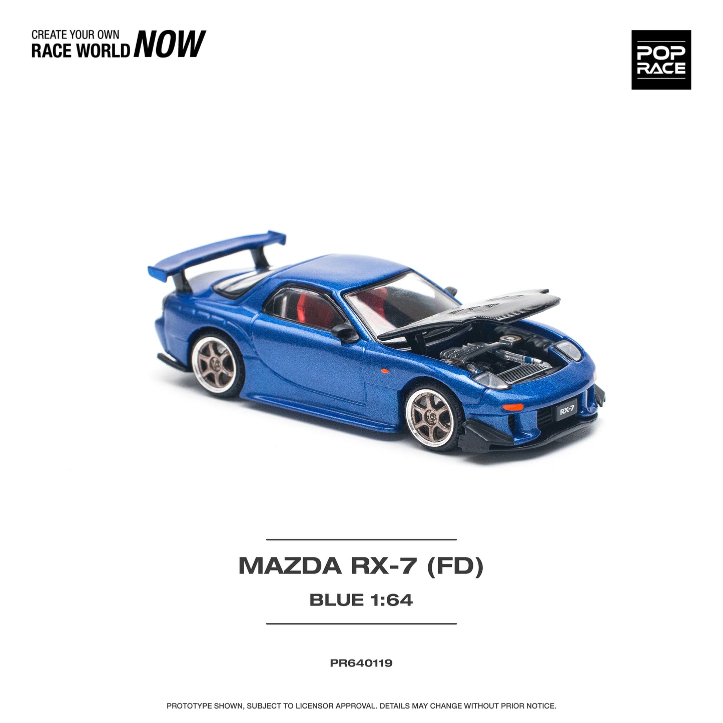 Mazda RX-7 FD3-S Re-Amemiya Widebody Metallic Blue Pop Race