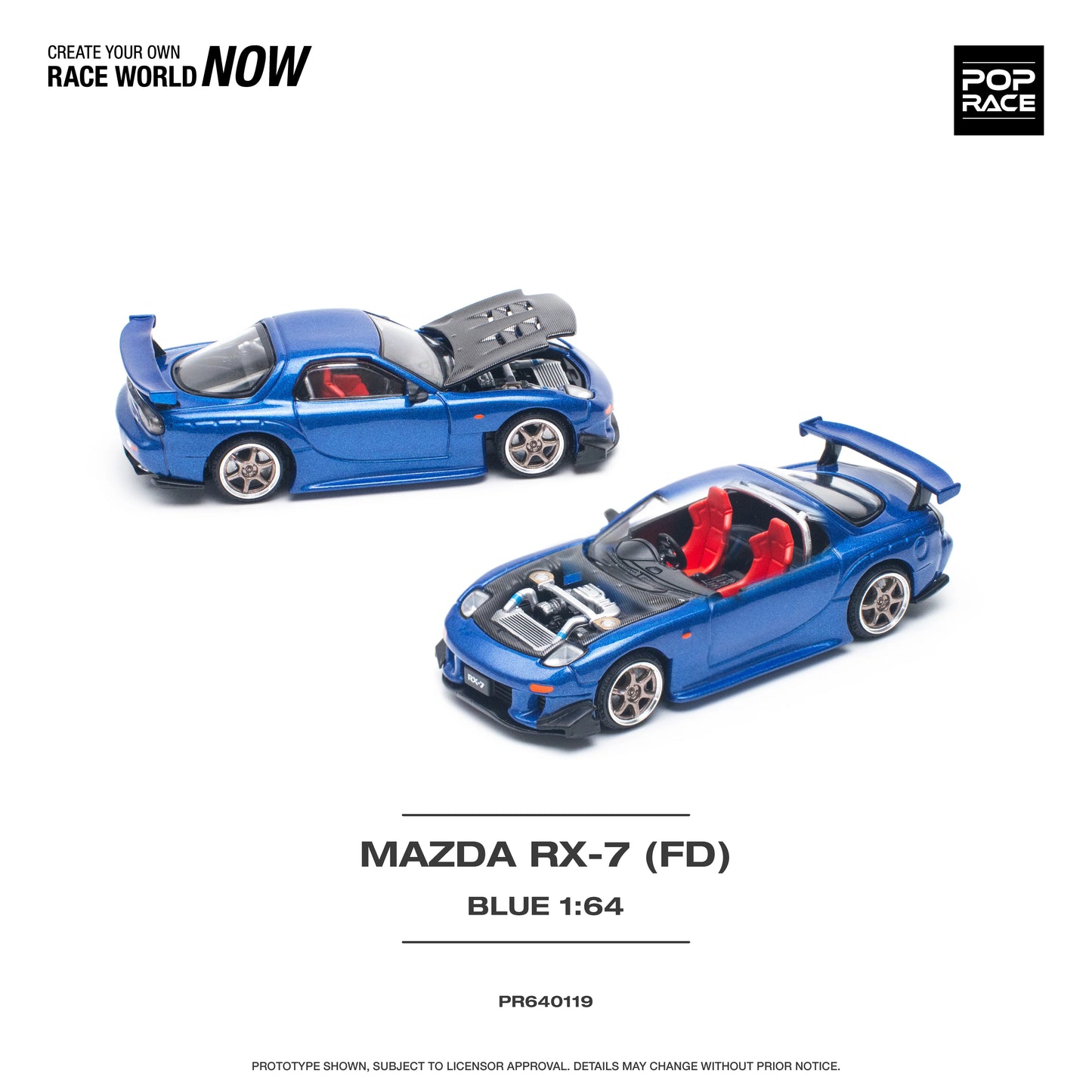 Mazda RX-7 FD3-S Re-Amemiya Widebody Metallic Blue Pop Race