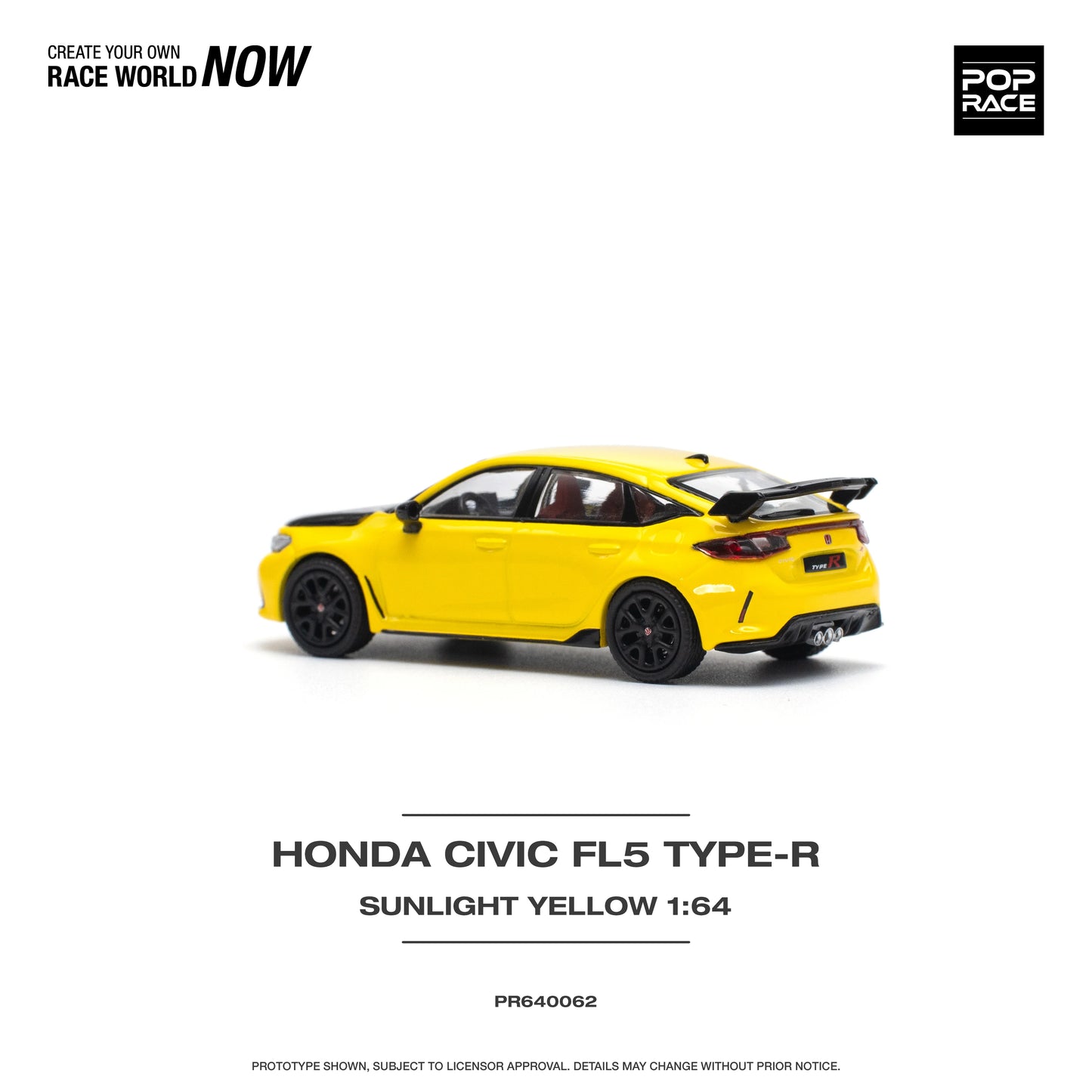 Honda Civic FL5 Type-R Sunlight Yellow Pop Race