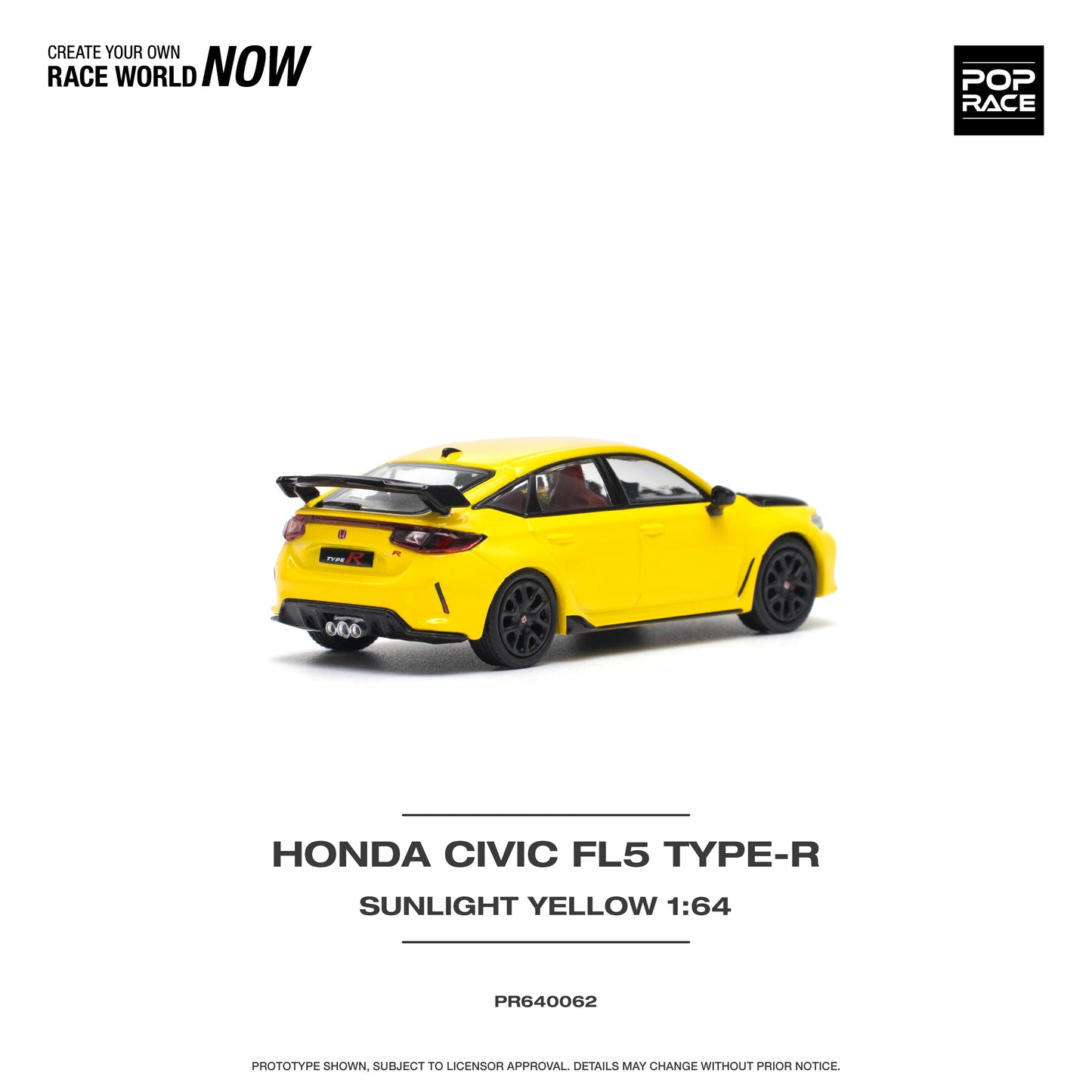 Honda Civic FL5 Type-R Sunlight Yellow Pop Race