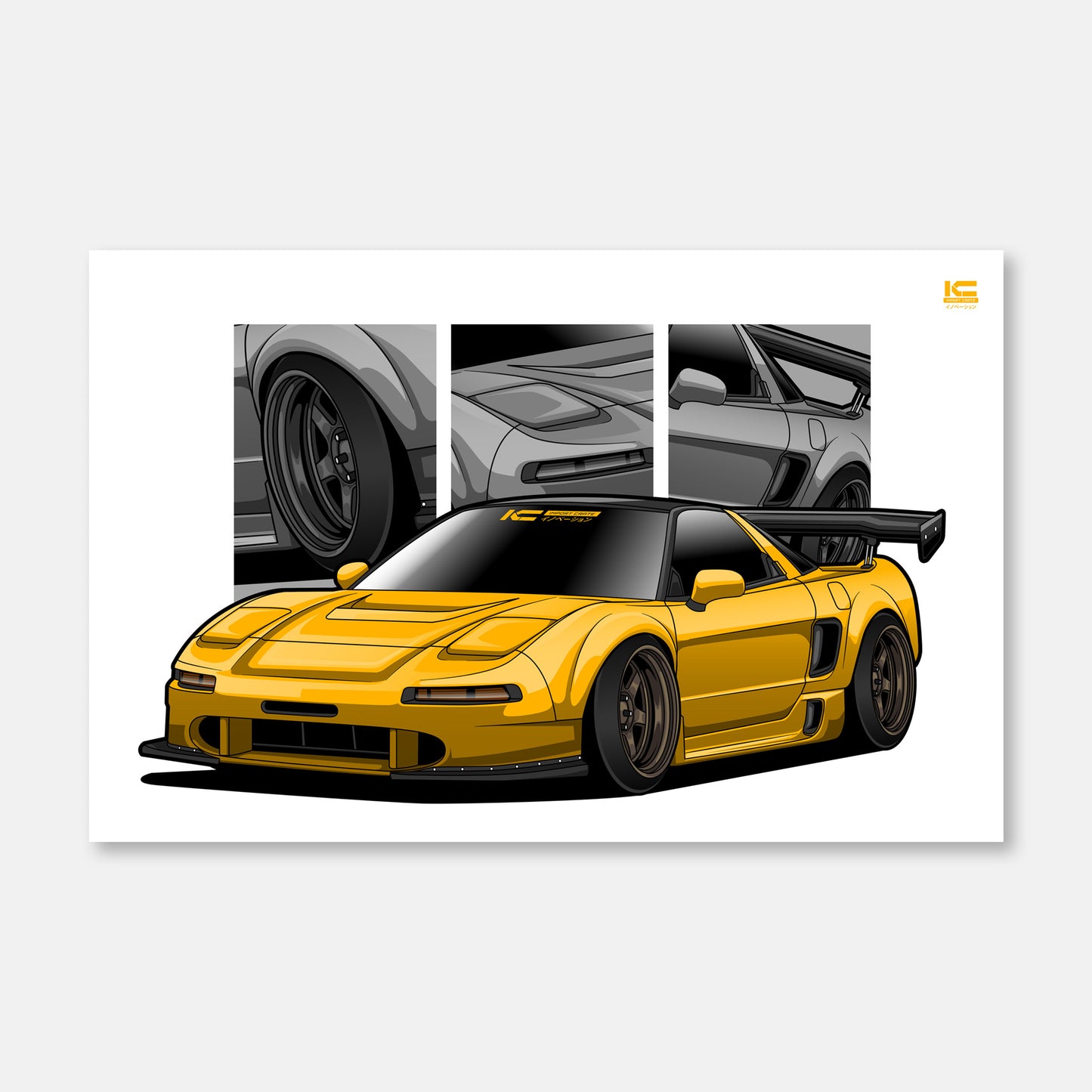 NSX Street Racer Art Print - Kansei Street
