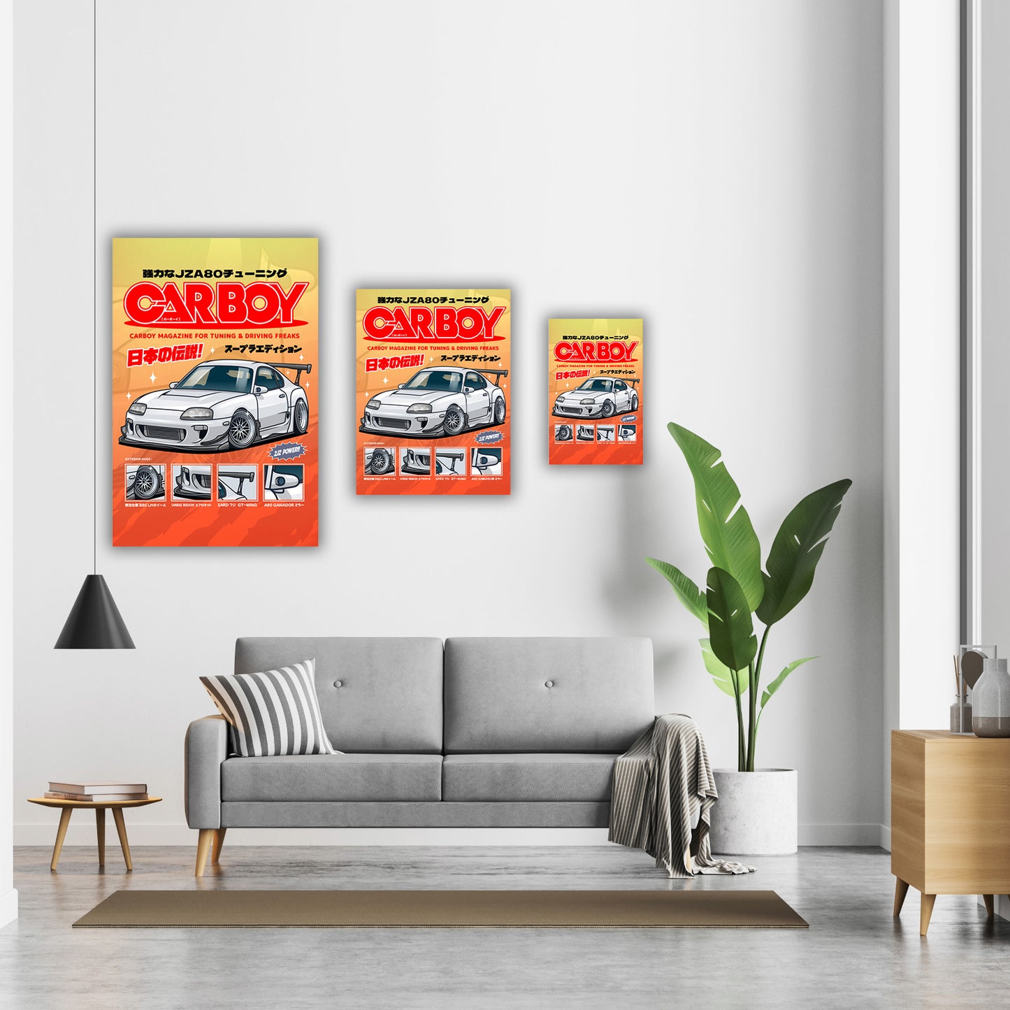 Toyota Supra MK5 JDM Car Poster - CarBoy | Ikigai Collective