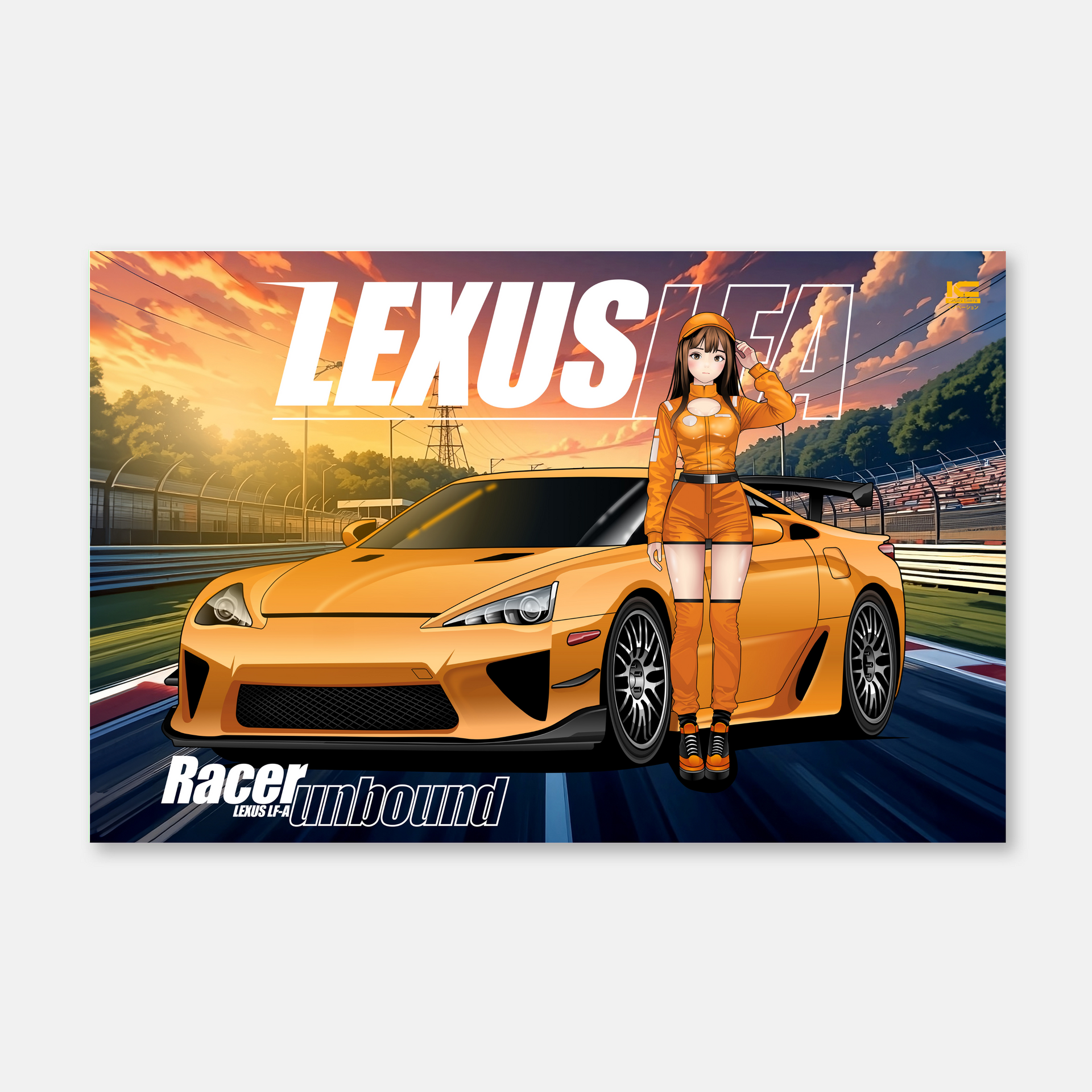 Lexus LFA Poster – Japanese Car Culture Wall Art – Unbound