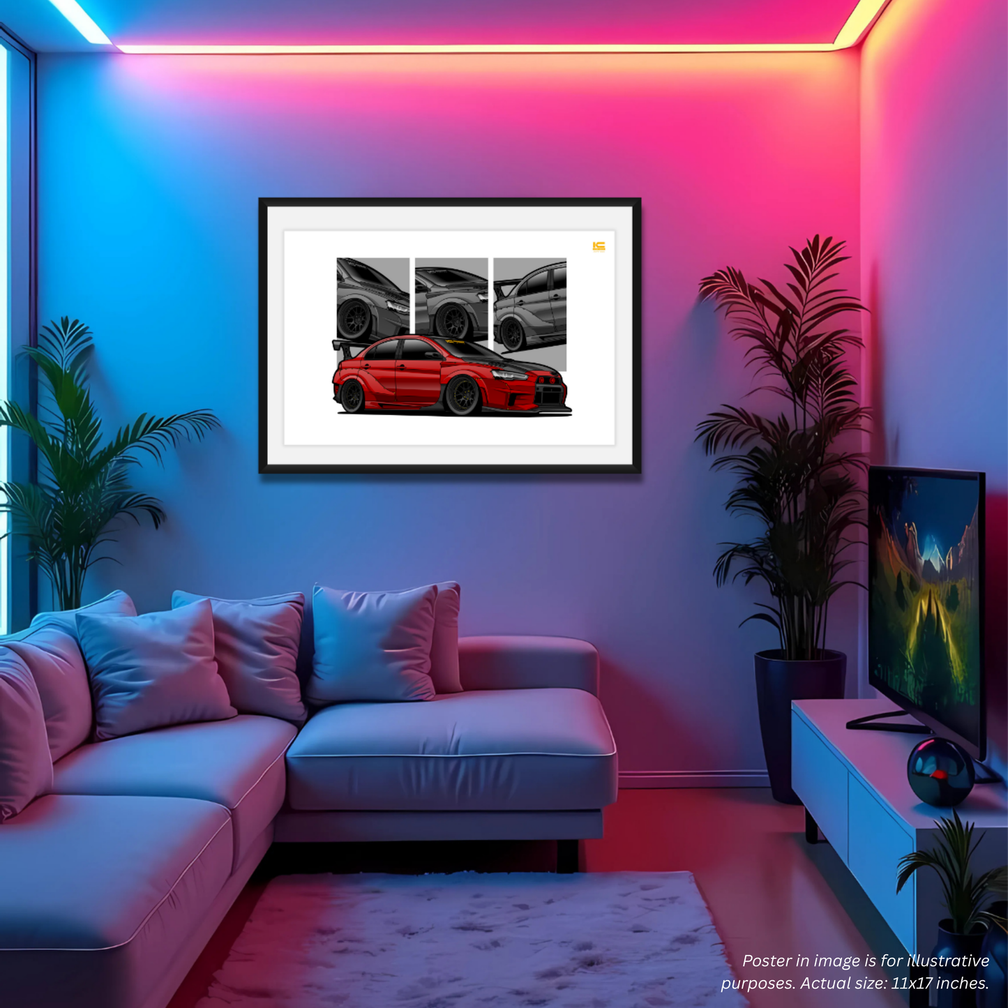 Lancer EVO X MR Street Racer Poster - Kansei Street