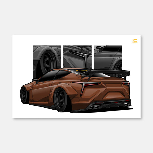 LC500 Street Racer Art Print - Kansei Street