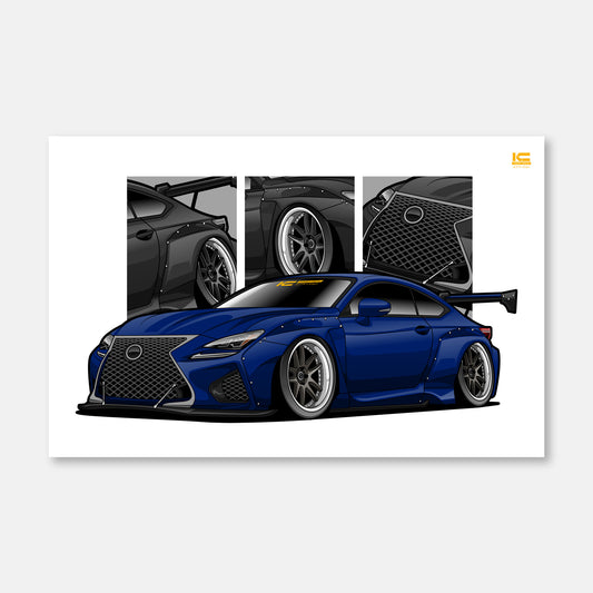 RC F Street Racer Art Print - Kansei Street